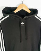 Sudadera crop Adidas negro/blanco XS