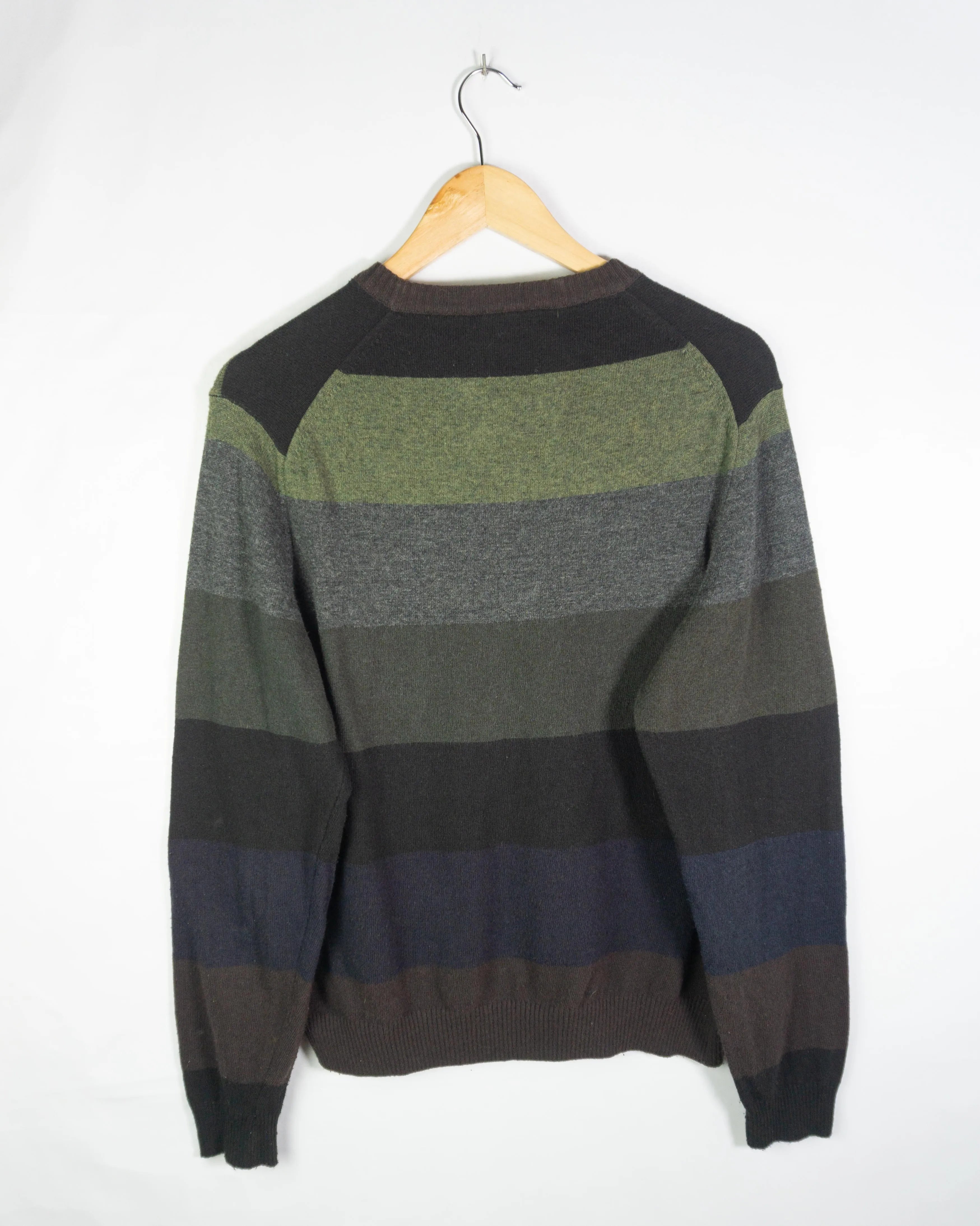 Jersey de lana Lacoste vintage 00s marron S