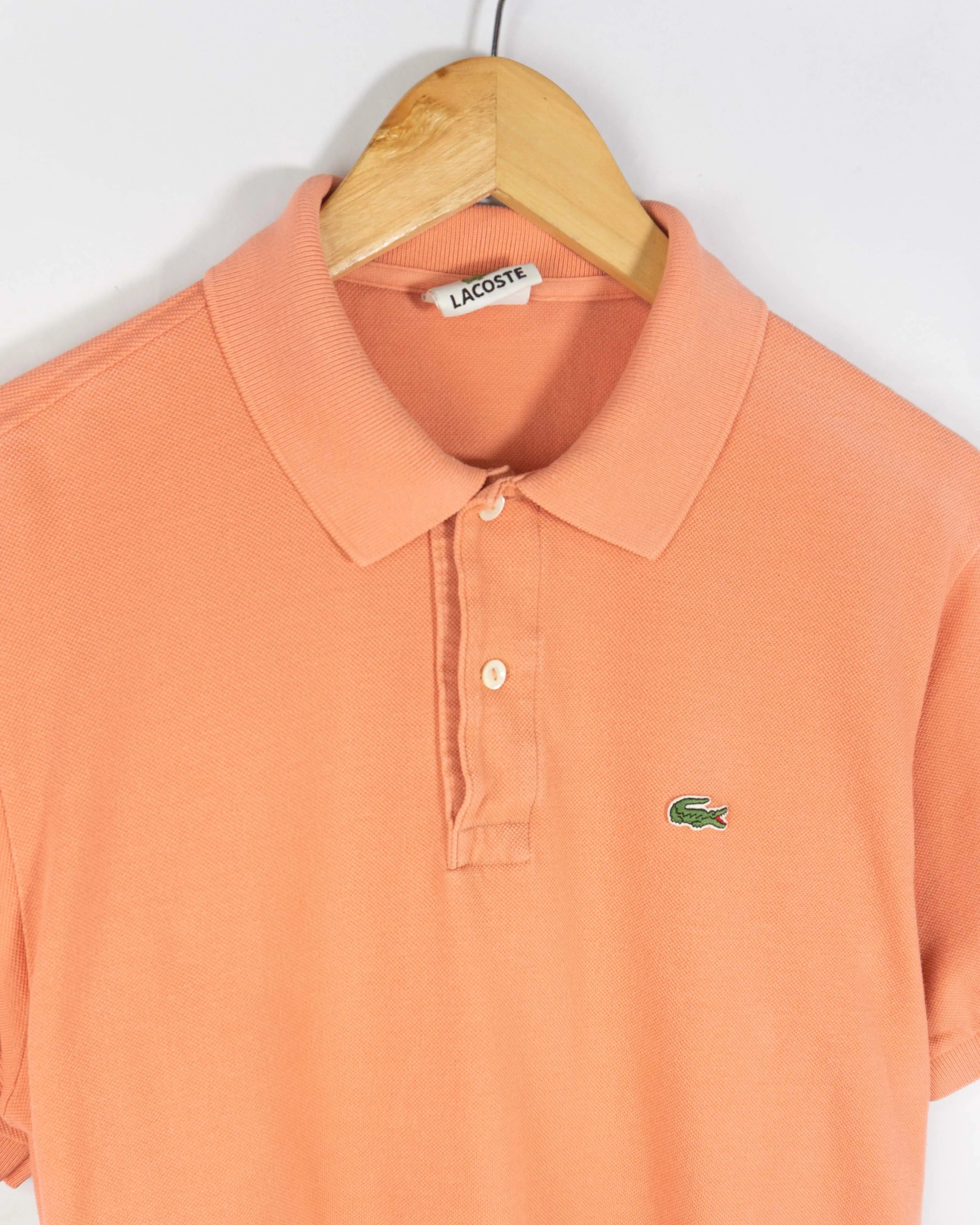 Polo Lacoste vintage 00s naranja S