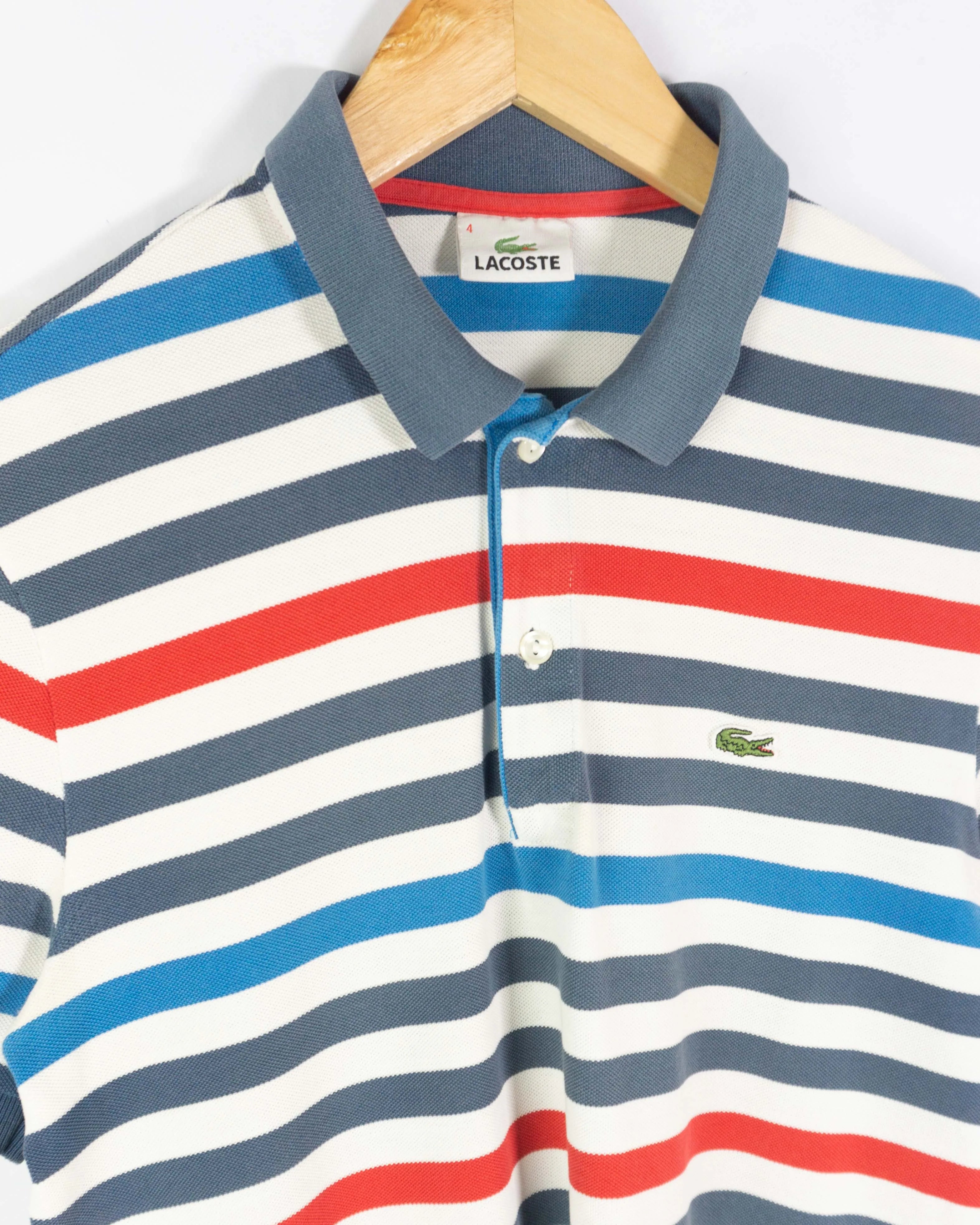 Polo Lacoste vintage 00s de rayas M