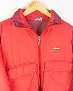 Abrigo acolchado Ellesse vintage 90s rojo S