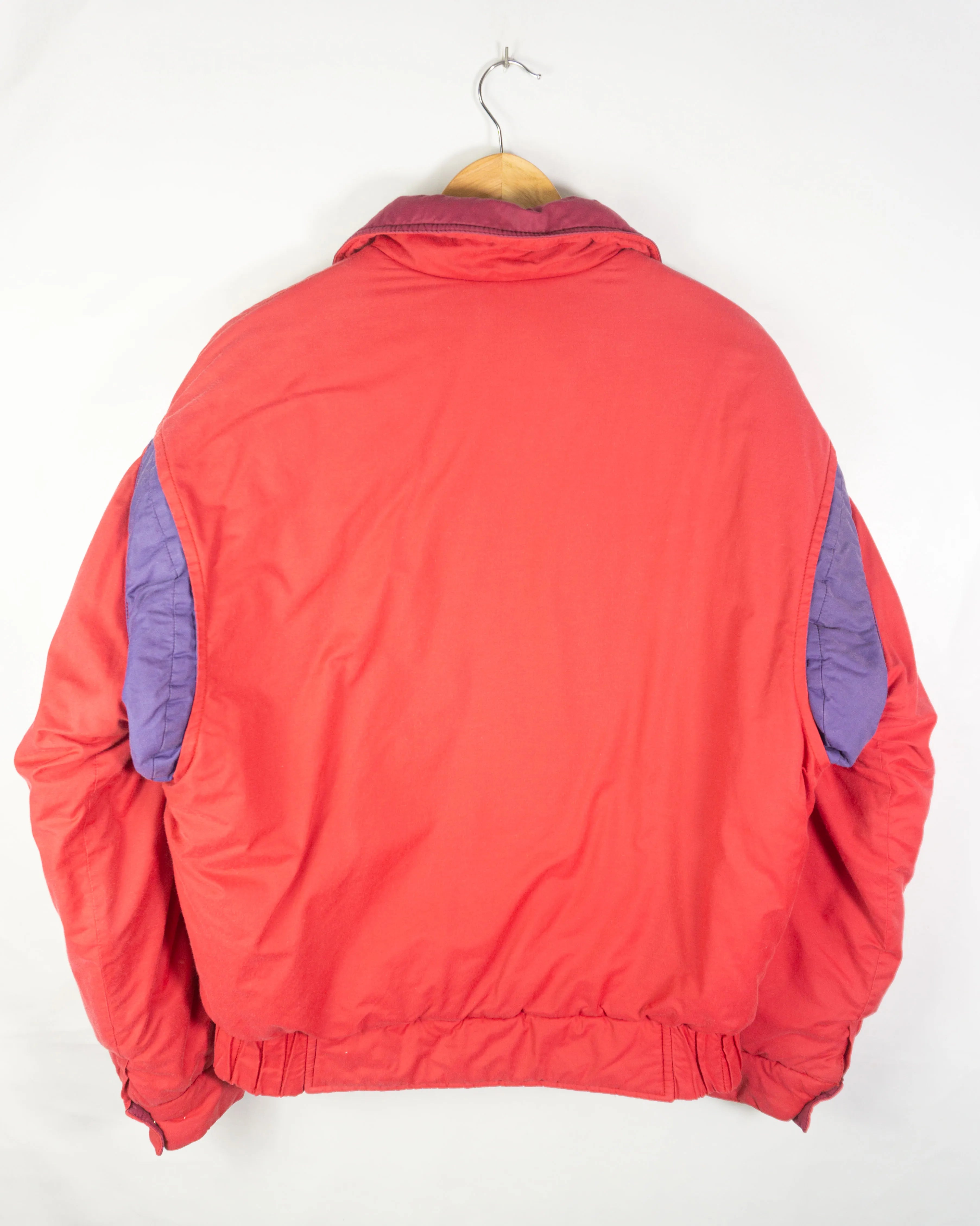 Abrigo acolchado Ellesse vintage 90s rojo S