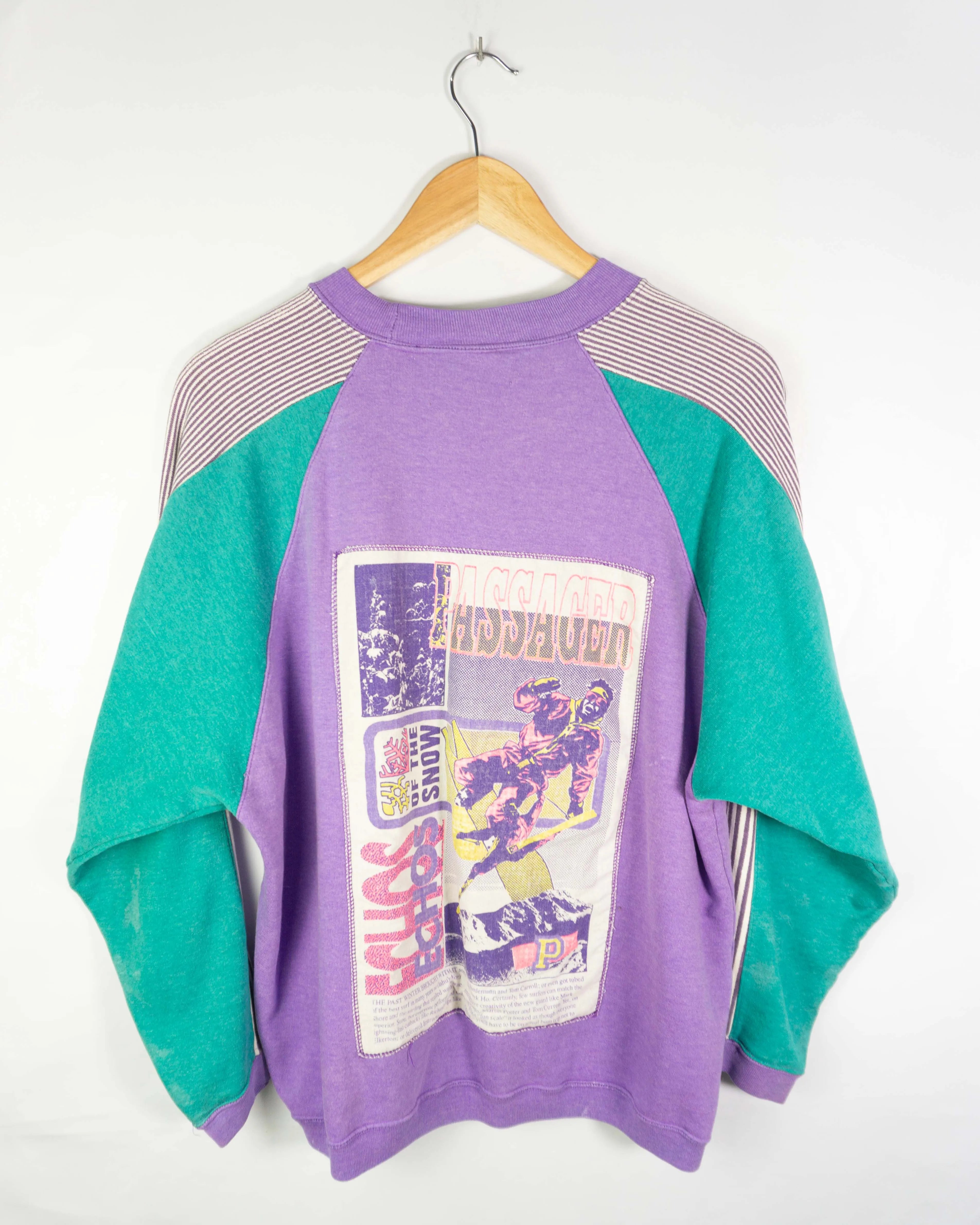 Sudadera estampada vintage 90s M