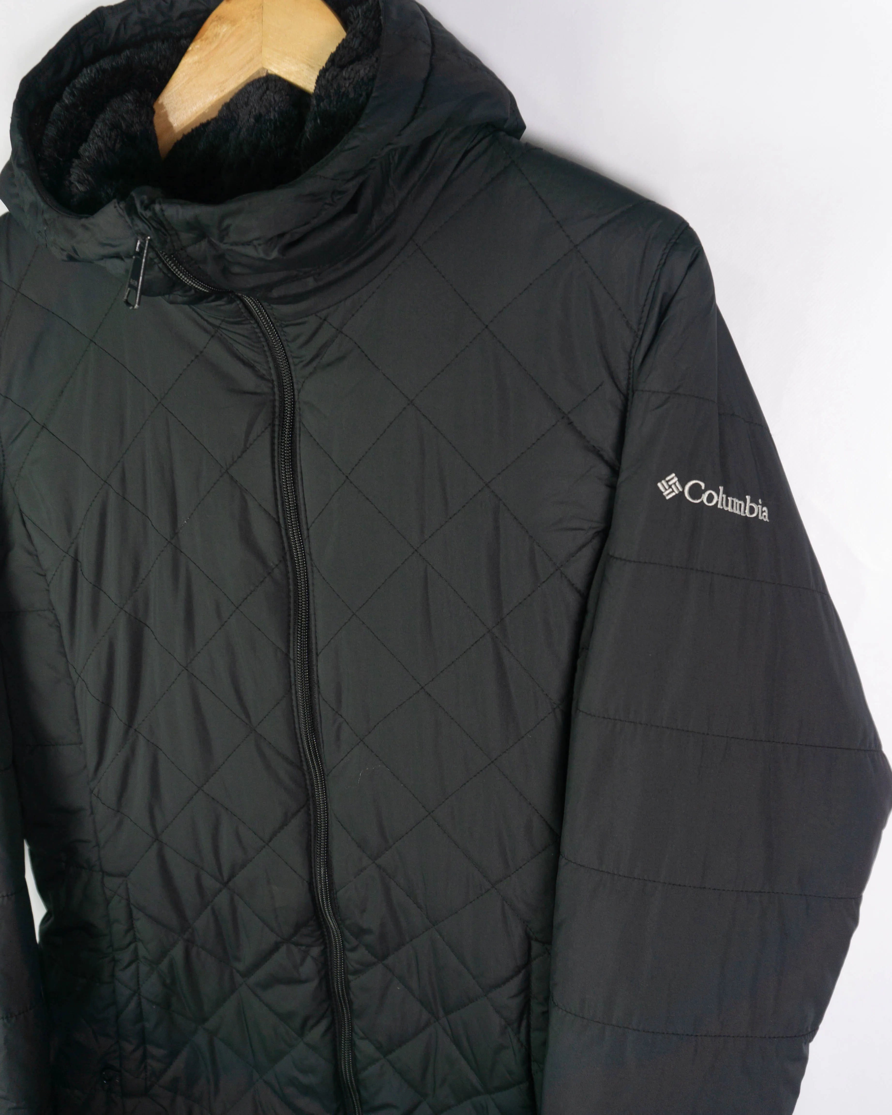 Abrigo acolchado mujer Columbia negro M