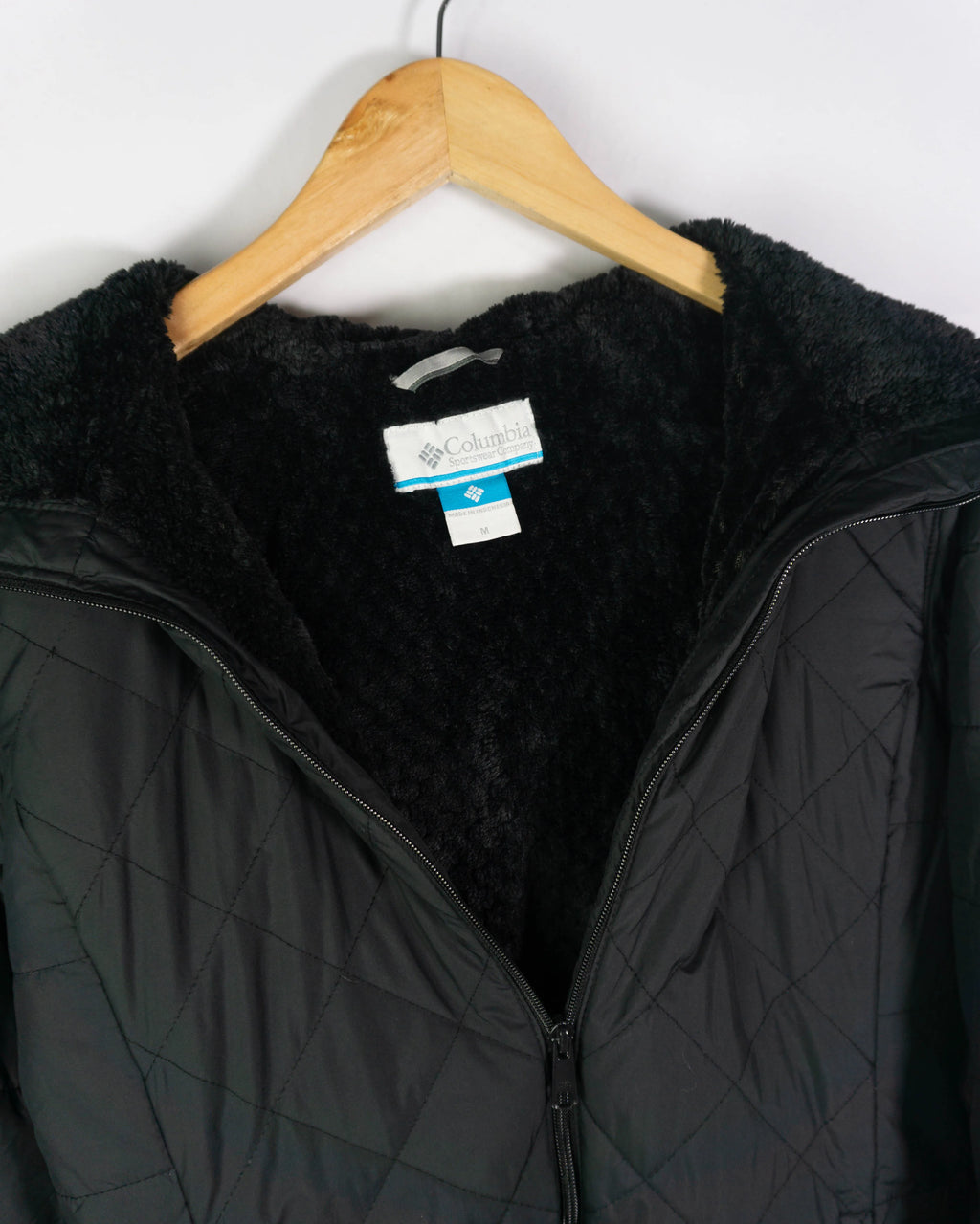 Abrigo acolchado mujer Columbia negro M