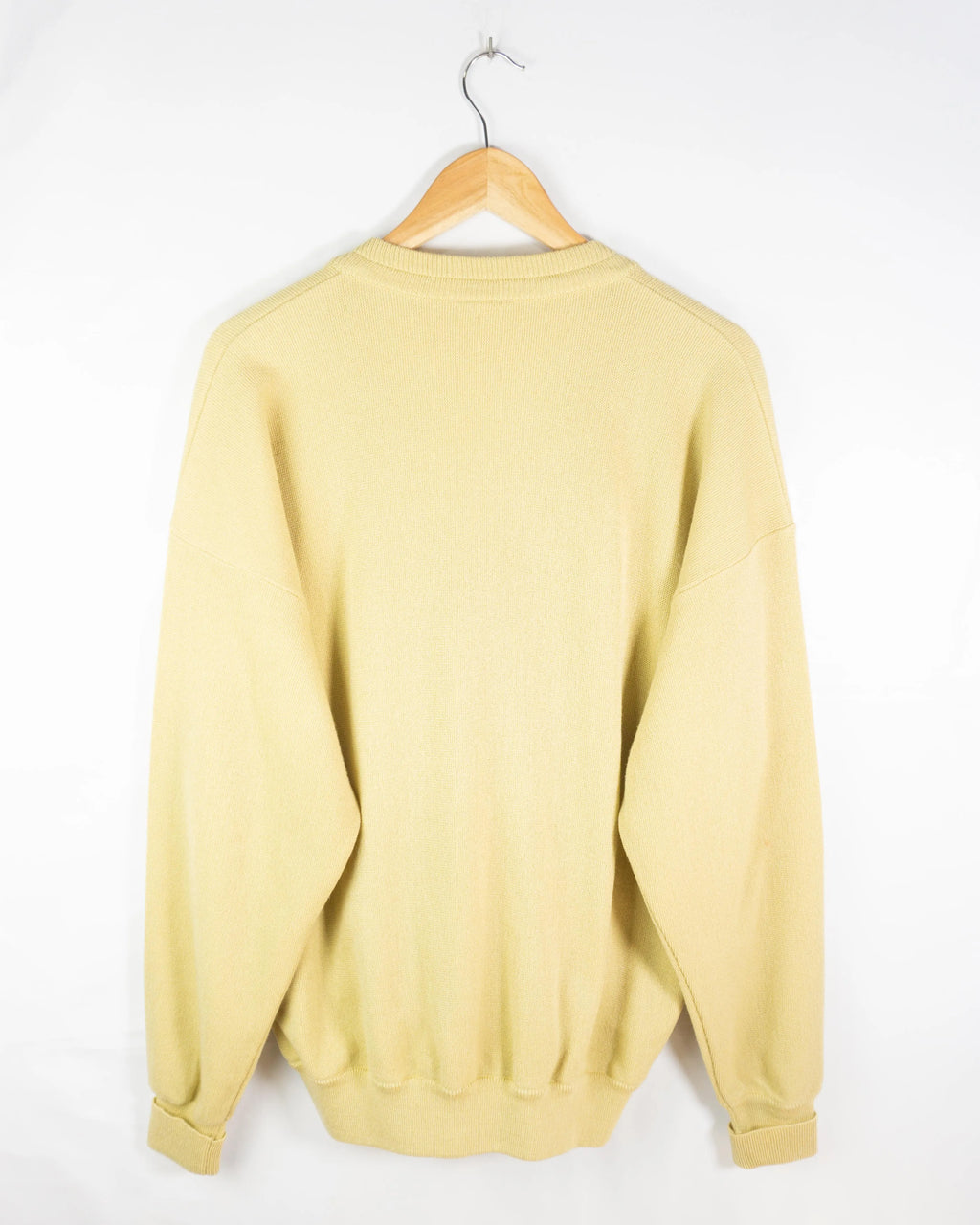 Cárdigan Lacoste vintage 90s amarillo XL