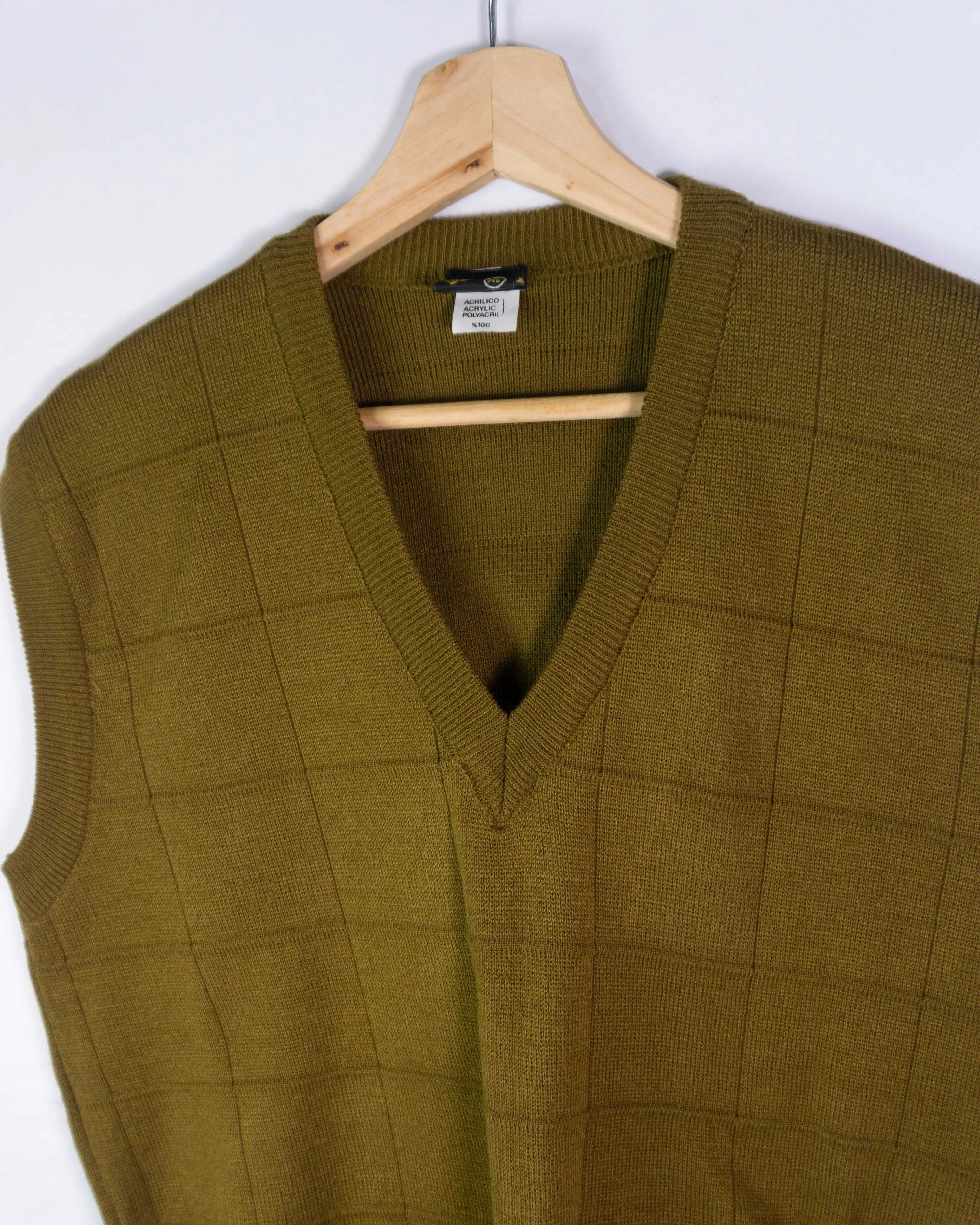 Chaleco vintage 90s marrón XL