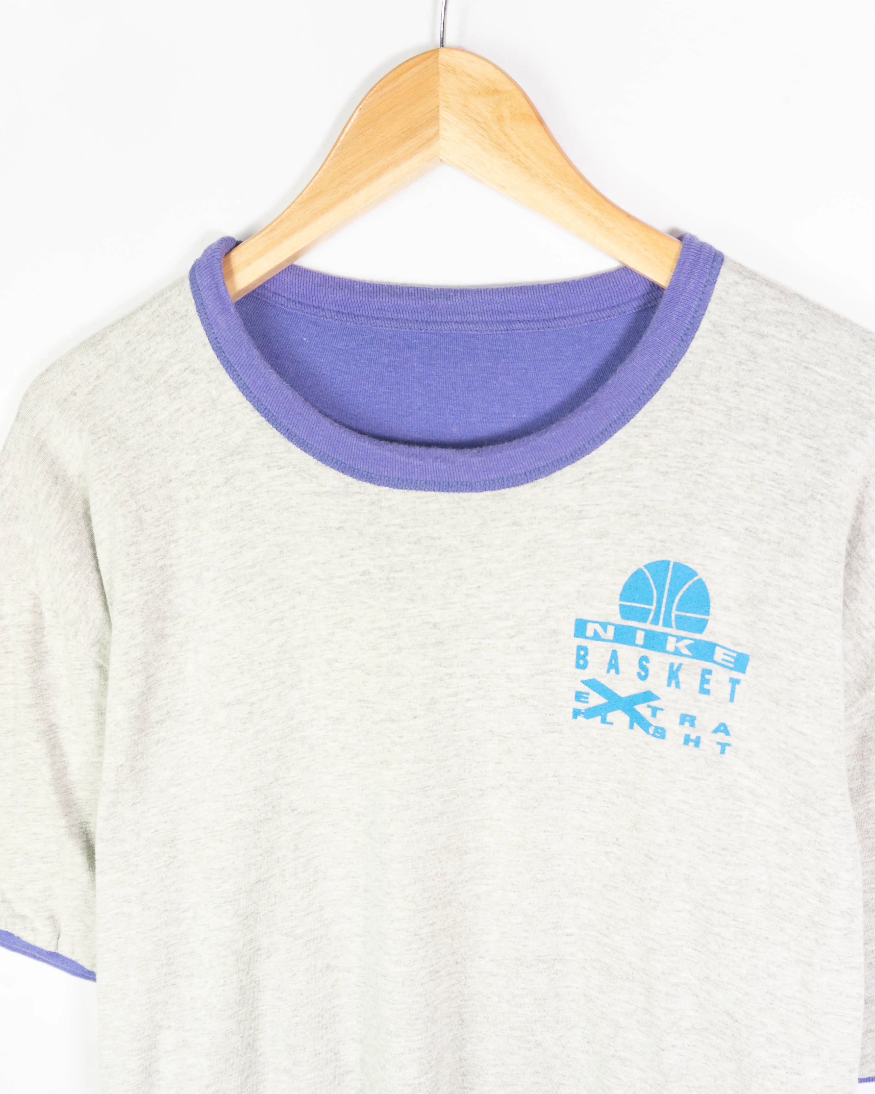 Camiseta reversible Nike vintage 90s gris/morado L