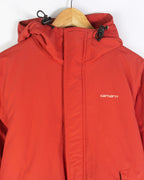 Abrigo acolchado Carhartt vintage 00s rojo M