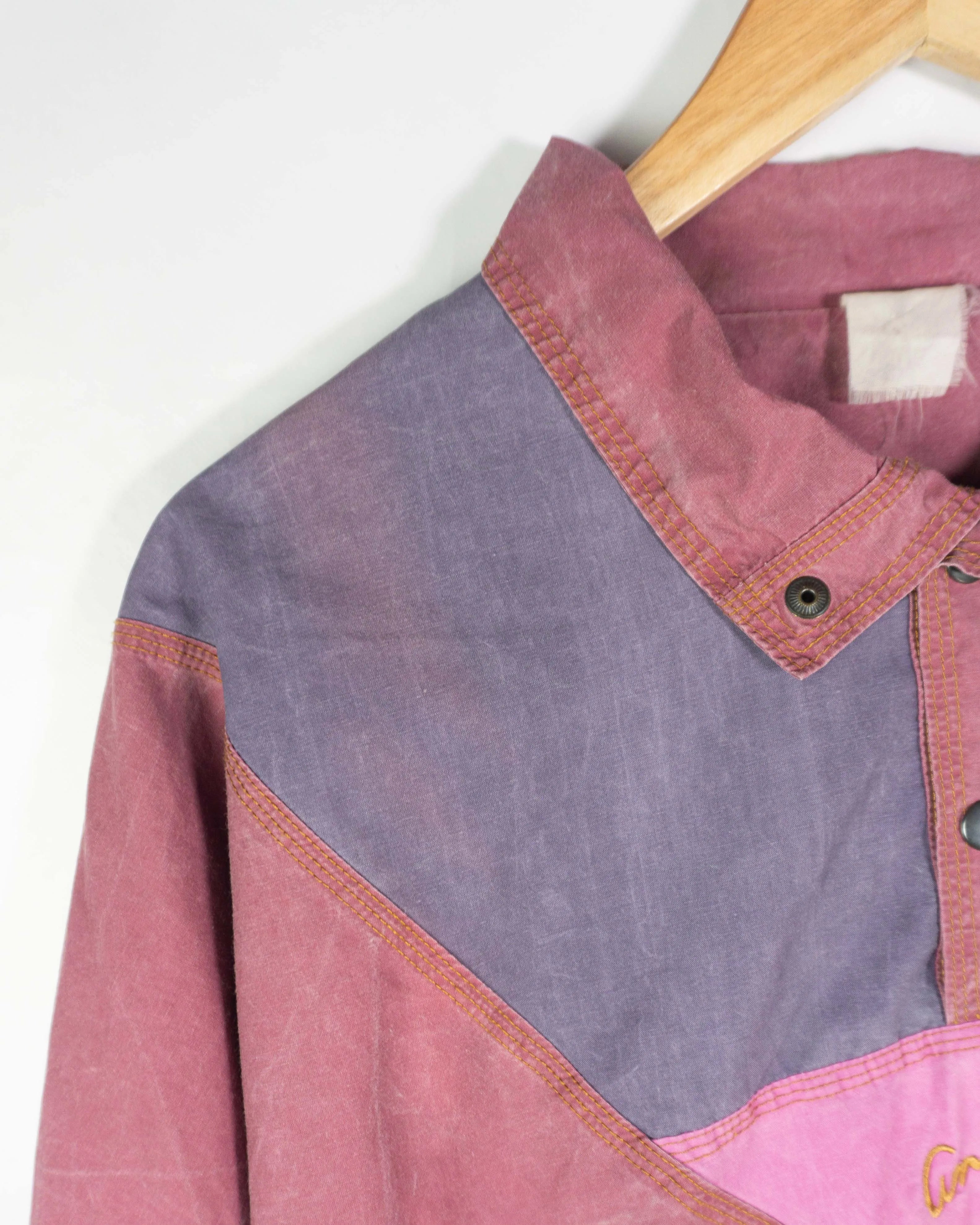 Jersey vintage 90s morado/rosa S