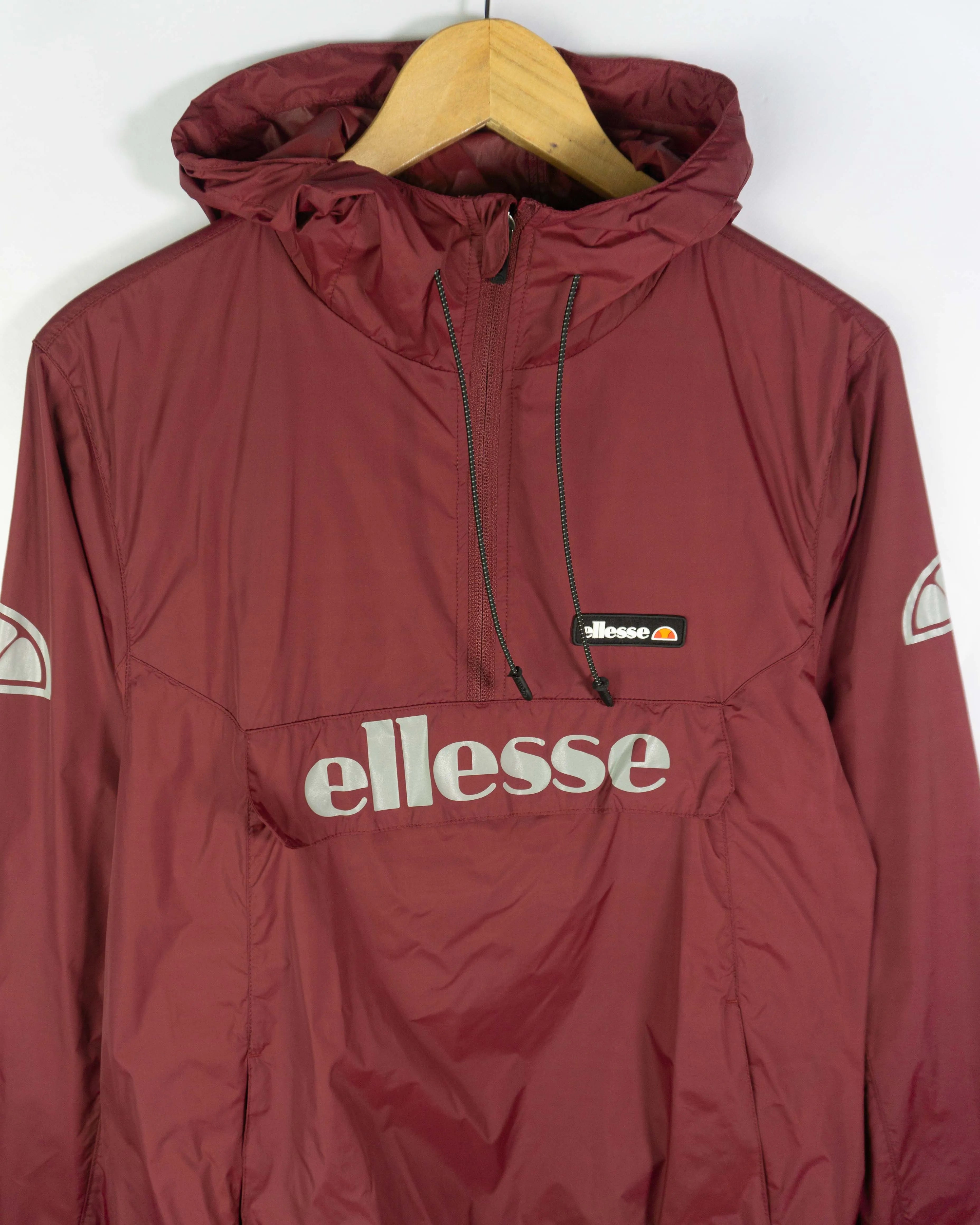 Cortavientos 1/4 zip Ellesse burdeos M