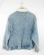 Chaqueta vaquera cuello borrego vintage 90s L