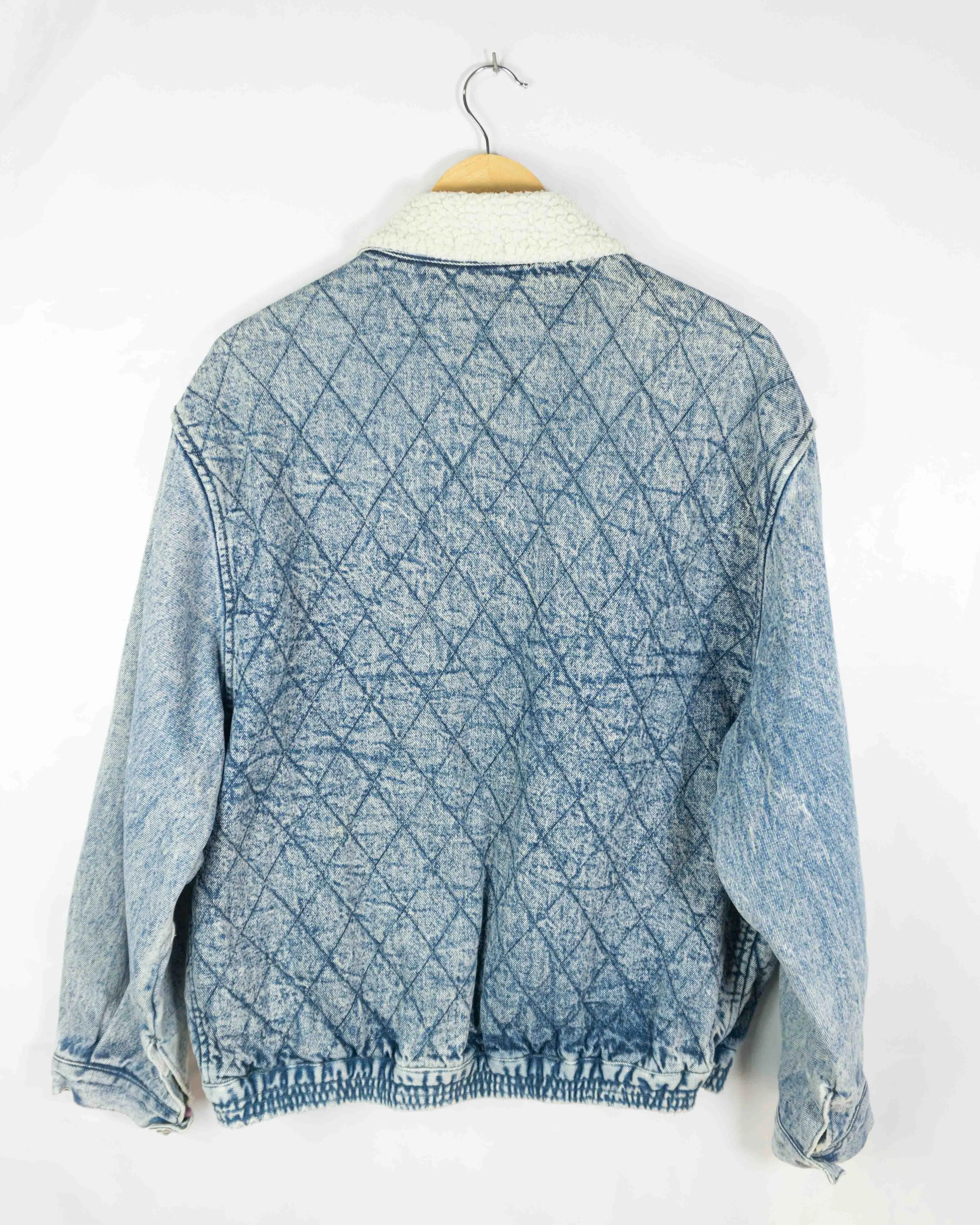 Chaqueta vaquera cuello borrego vintage 90s L