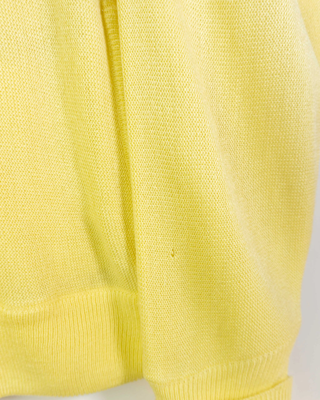 Cárdigan Lacoste vintage 90s amarillo M