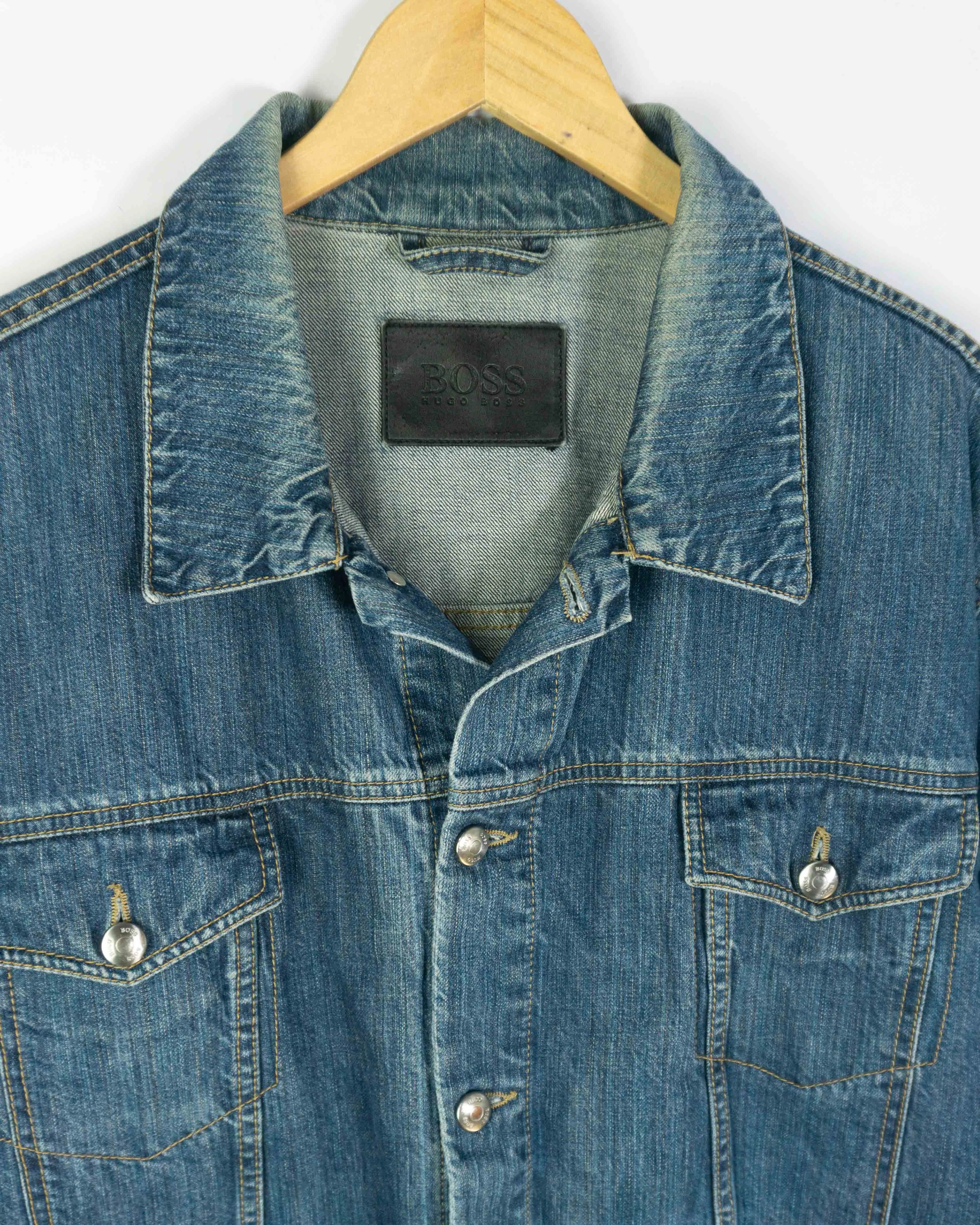 Chaqueta vaquera Hugo Boss azul oscuro L