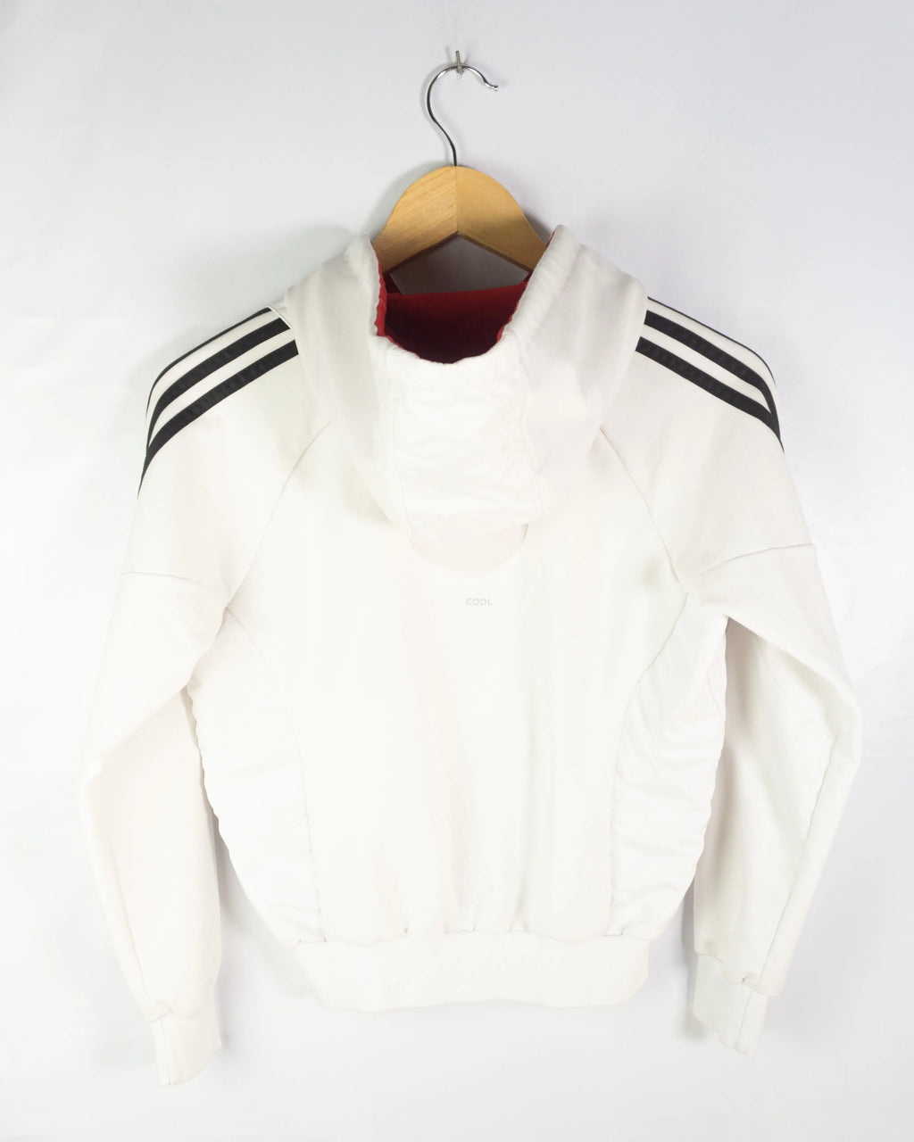 Sudadera con cremallera Adidas vintage 00s rojo/blanco XS