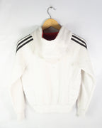 Sudadera con cremallera Adidas vintage 00s rojo/blanco XS