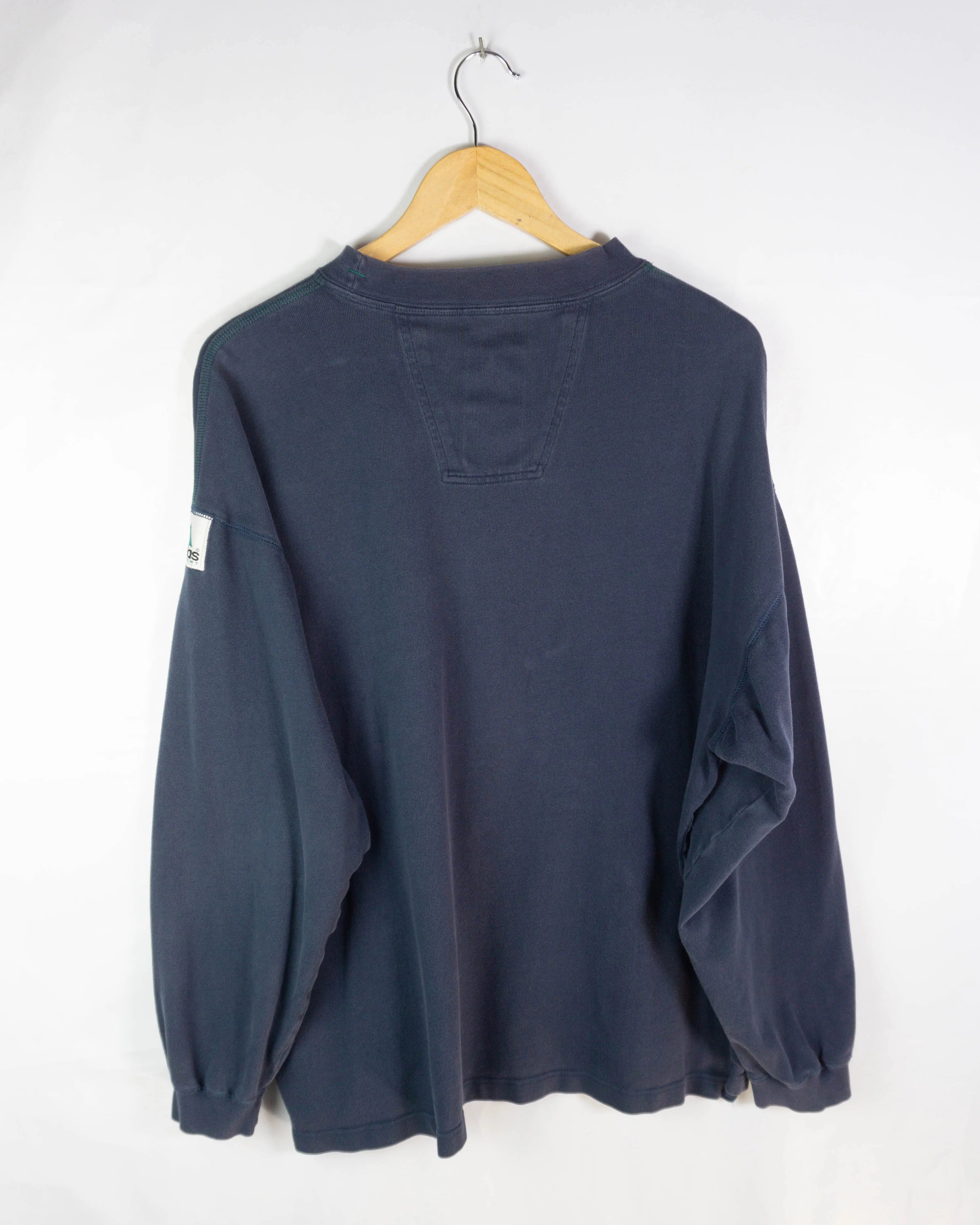 Sudadera Adidas Equipment vintage 90s azul marino M oversize