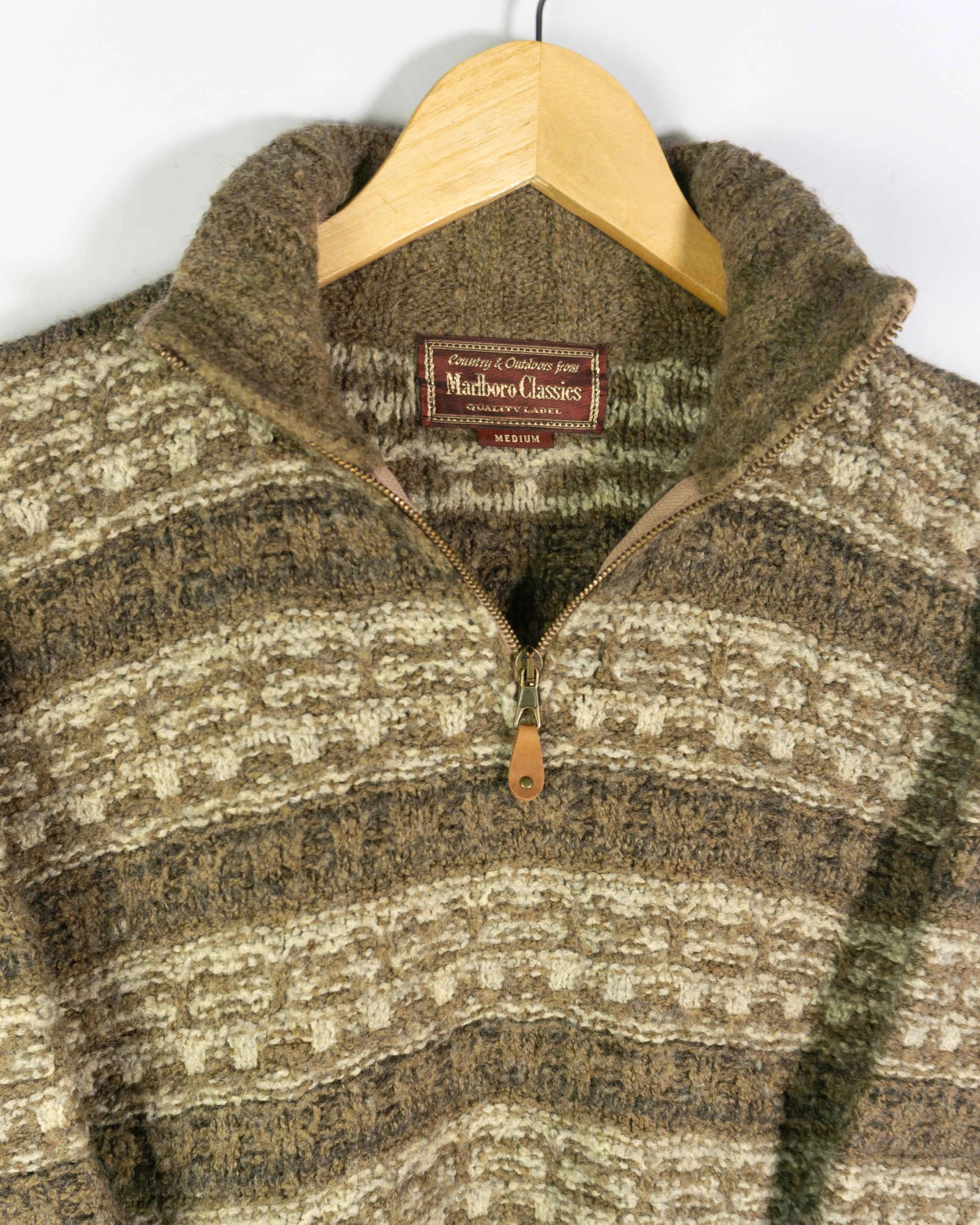 Jersey 1/4 zip Marlboro vintage 00s S