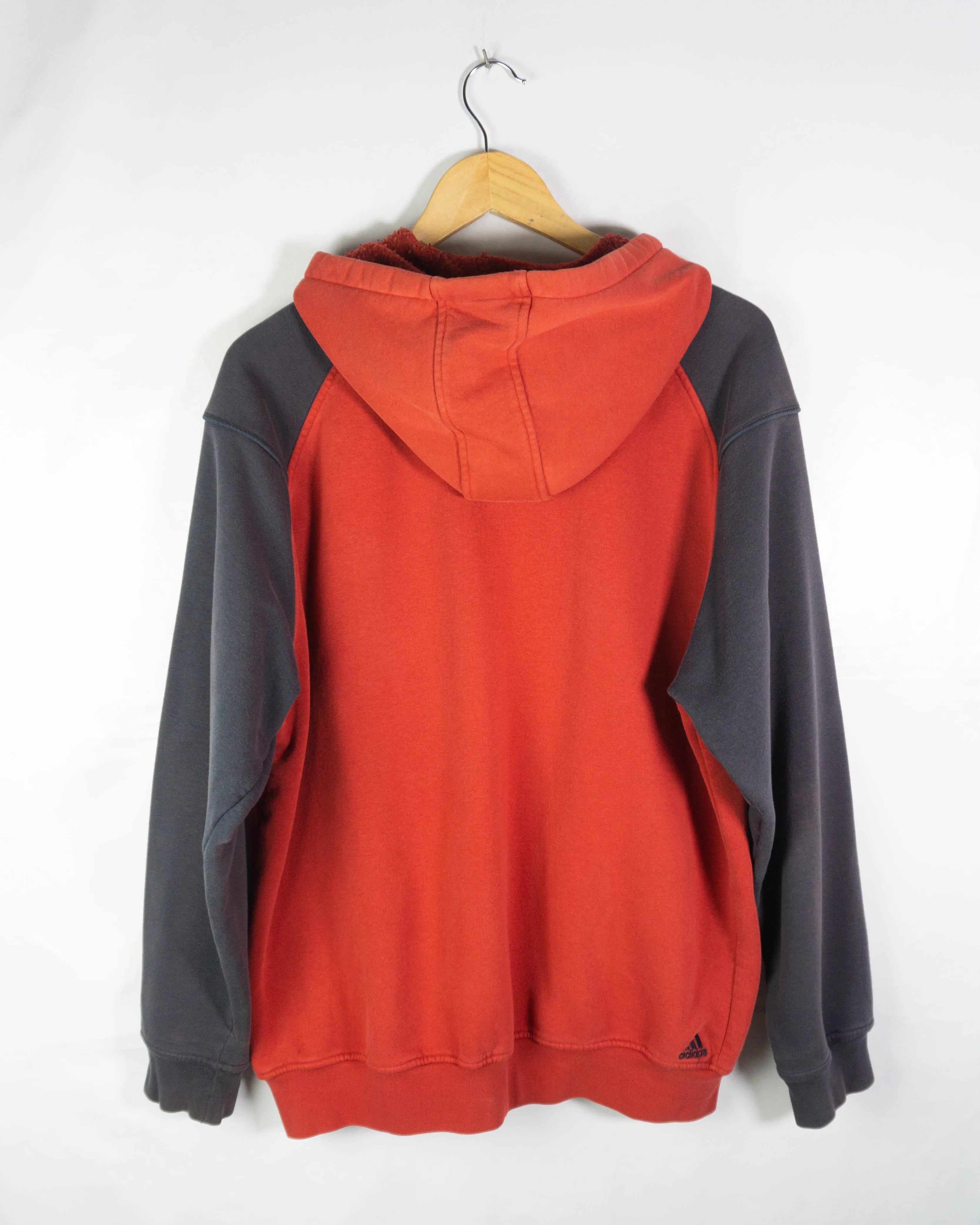 Sudadera con cremallera Adidas vintage 00s roja L