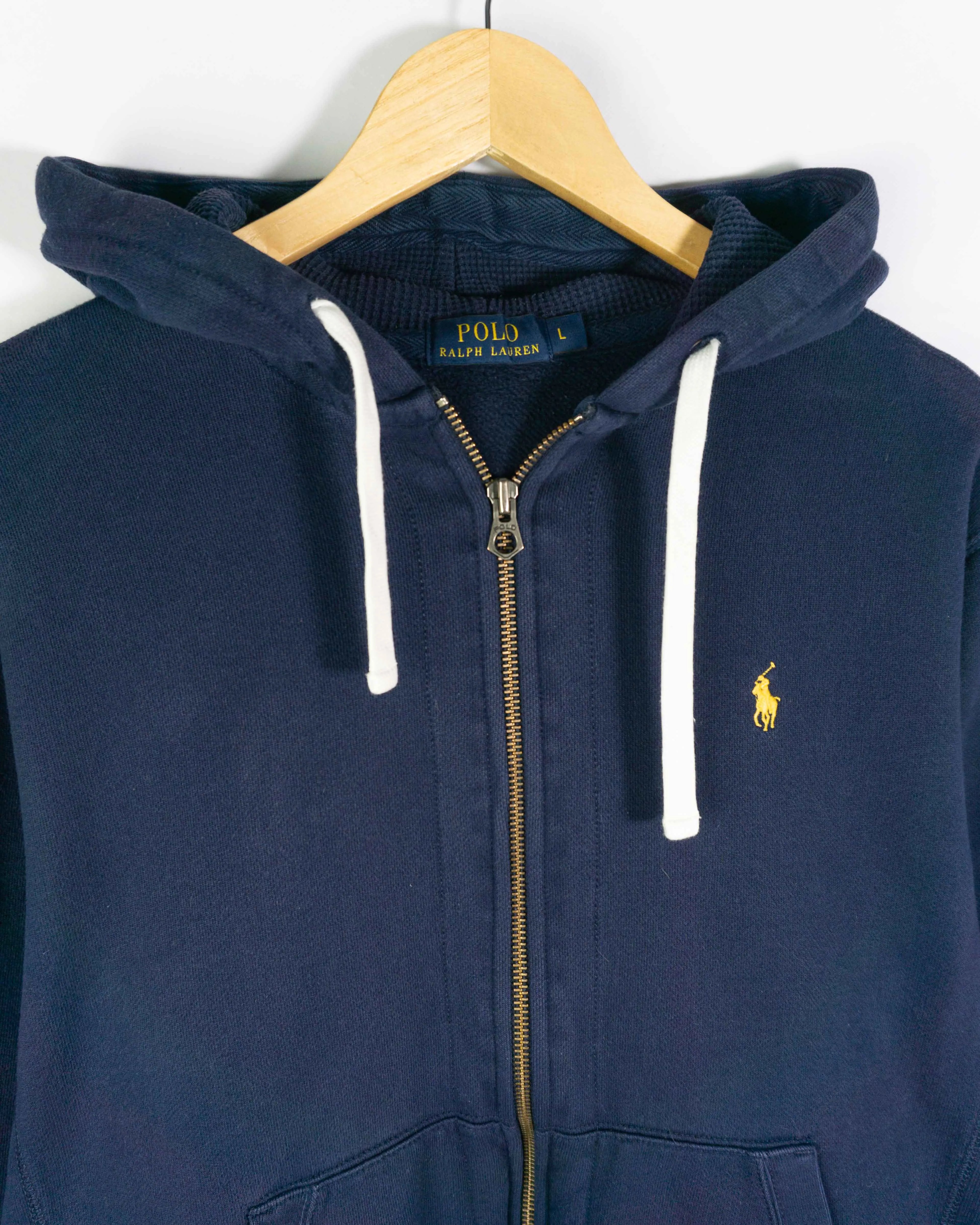 Sudadera con cremallera Ralph Lauren azul marino L