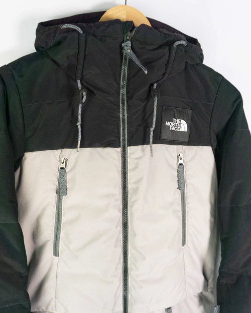 Abrigo de plumas mujer The North Face gris/negro XS
