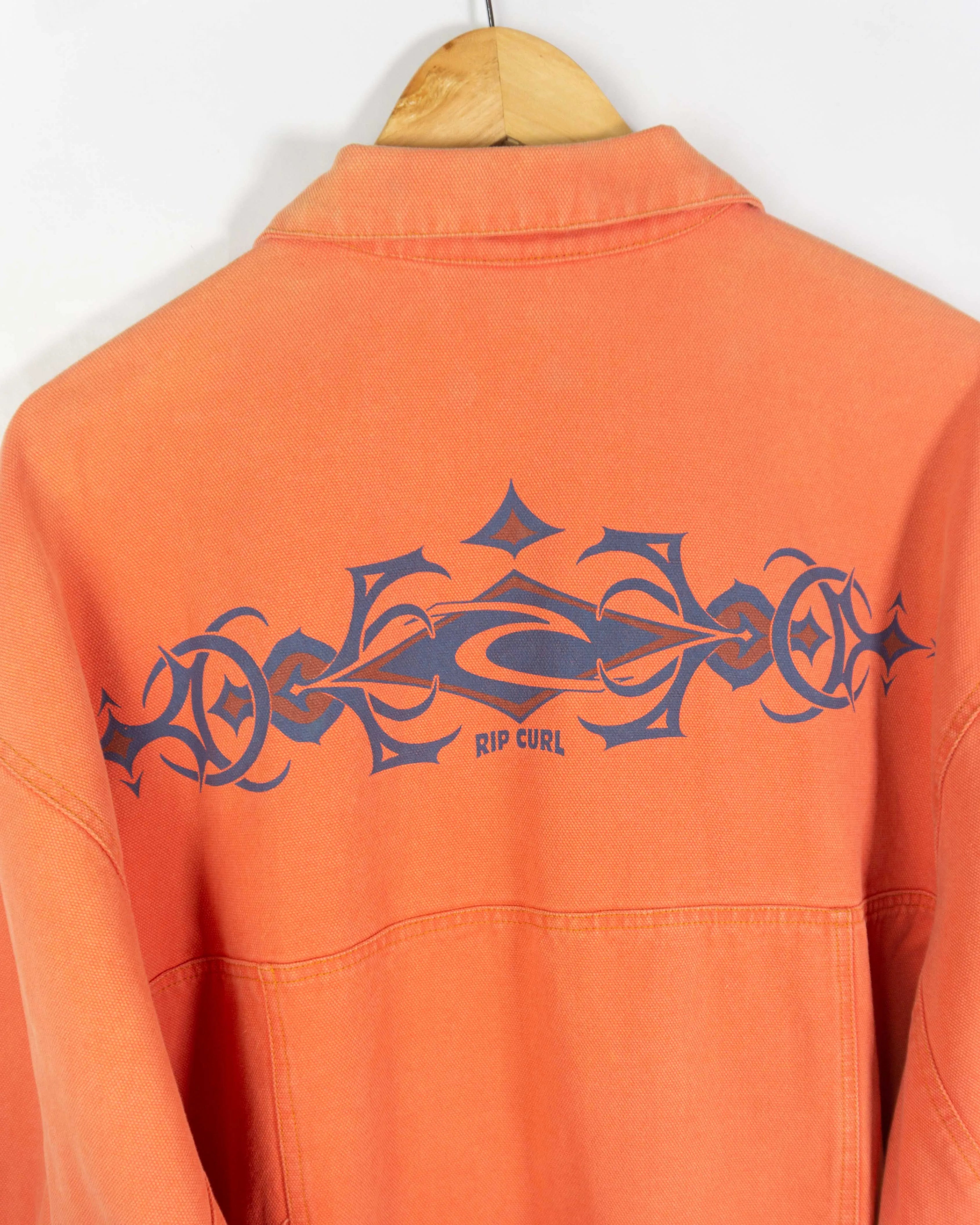Chaqueta vaquera Rip Curl vintage 90s naranja L