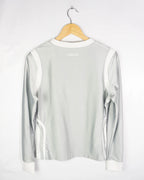 Camiseta deportiva Nike Brooklyn gris/blanco XS