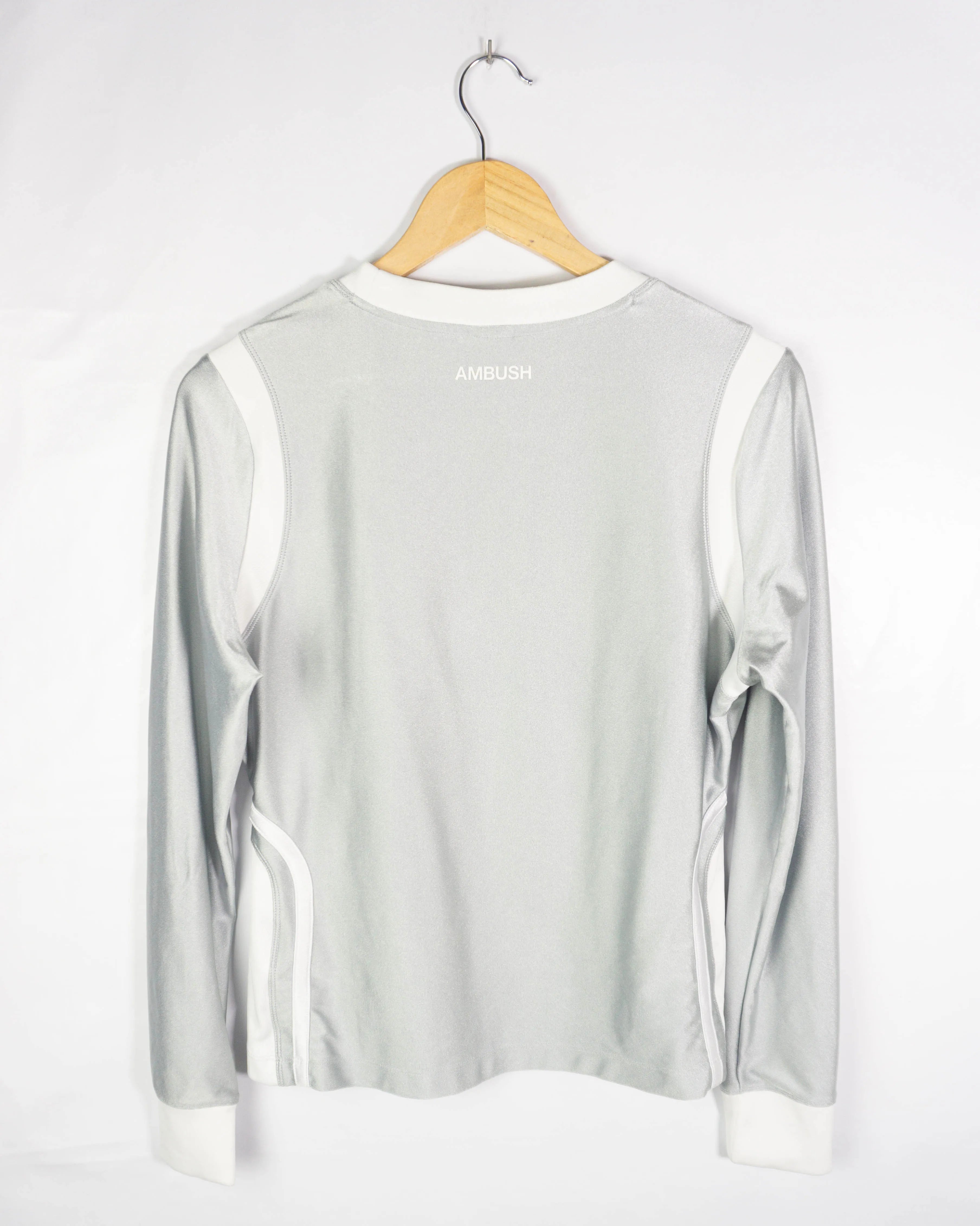 Camiseta deportiva Nike Brooklyn gris/blanco XS