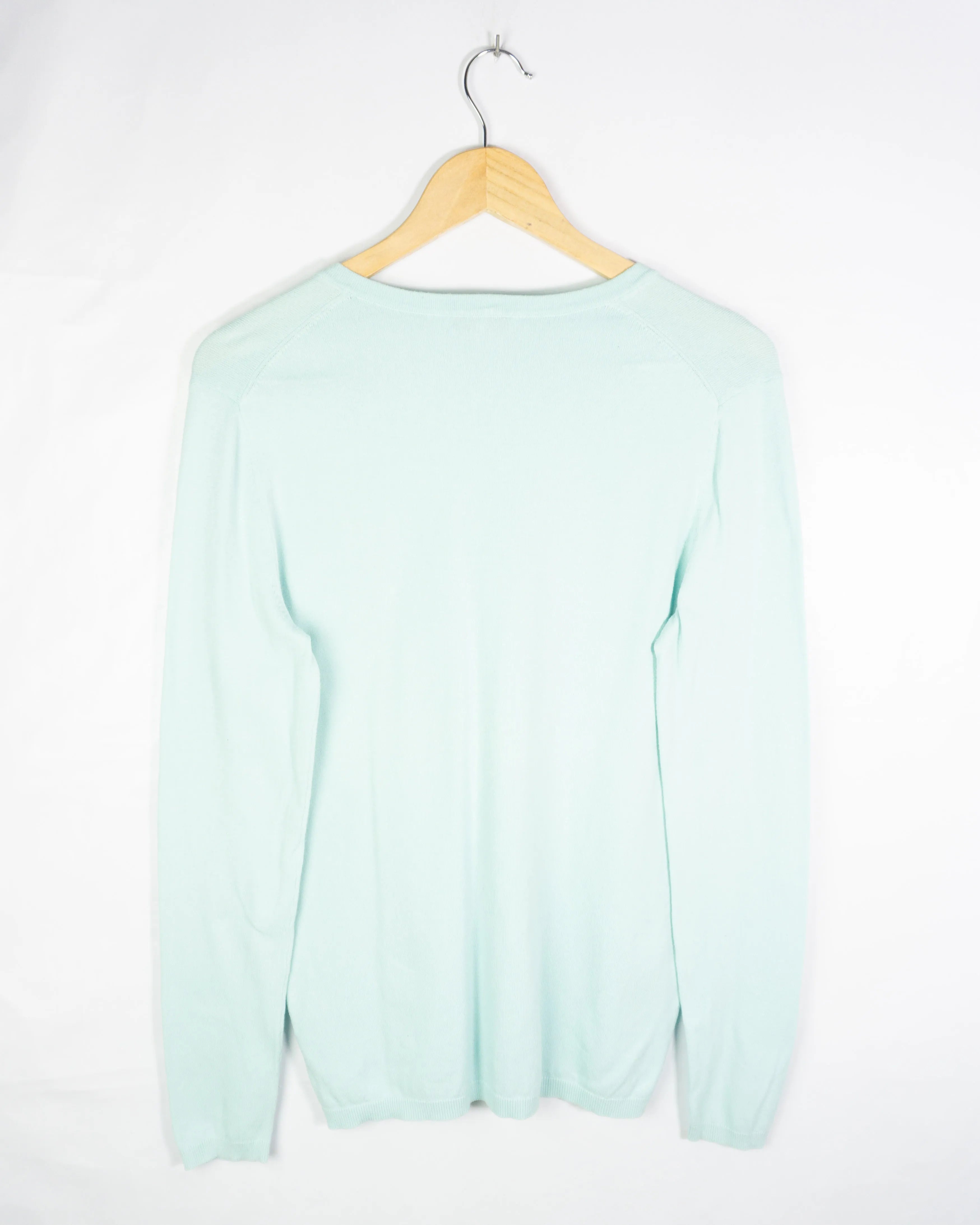 Jersey cuello pico mujer Tommy Hilfiger azul claro L