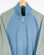 Forro polar Fila vintage gris/azul M