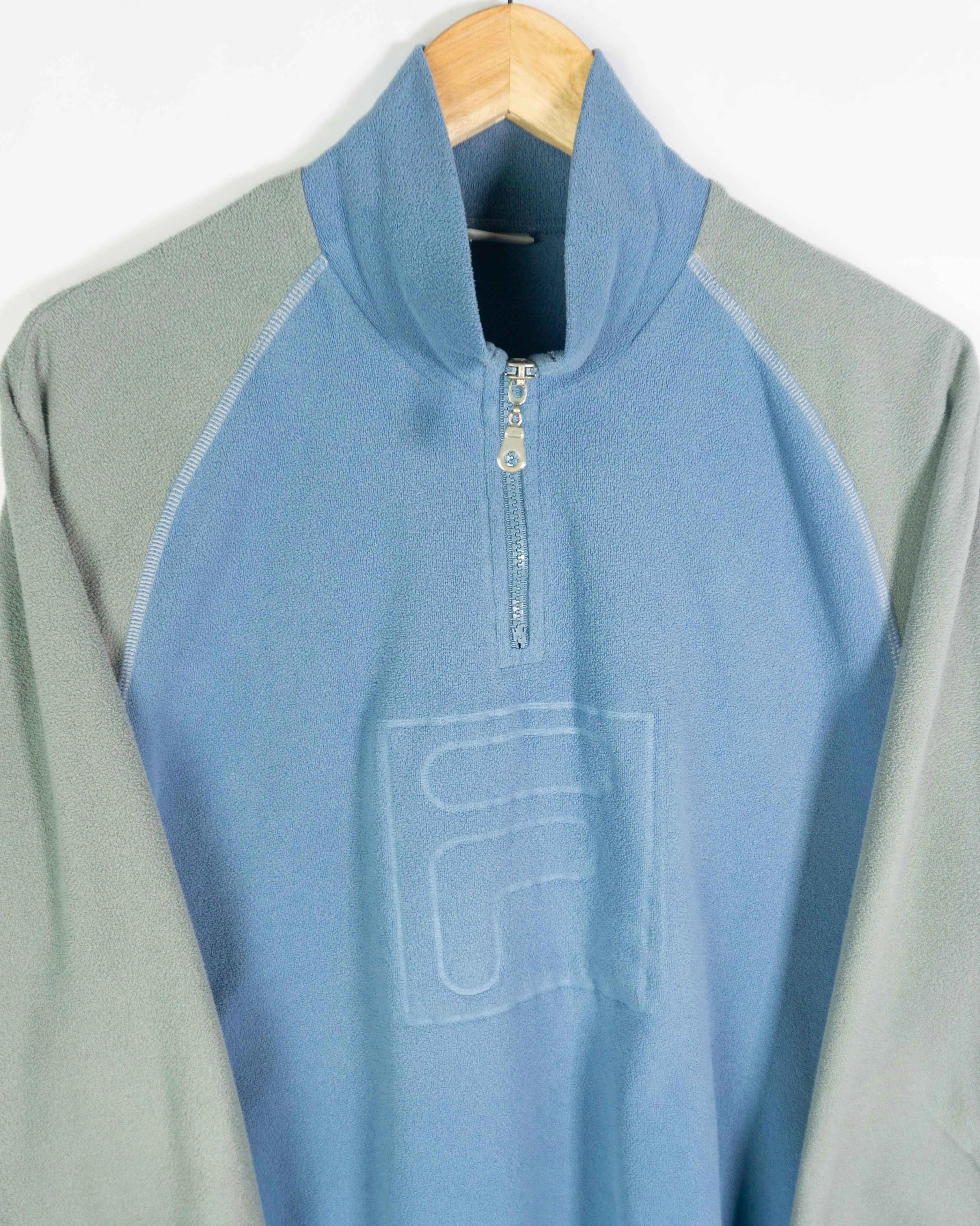 Forro polar Fila vintage gris/azul M