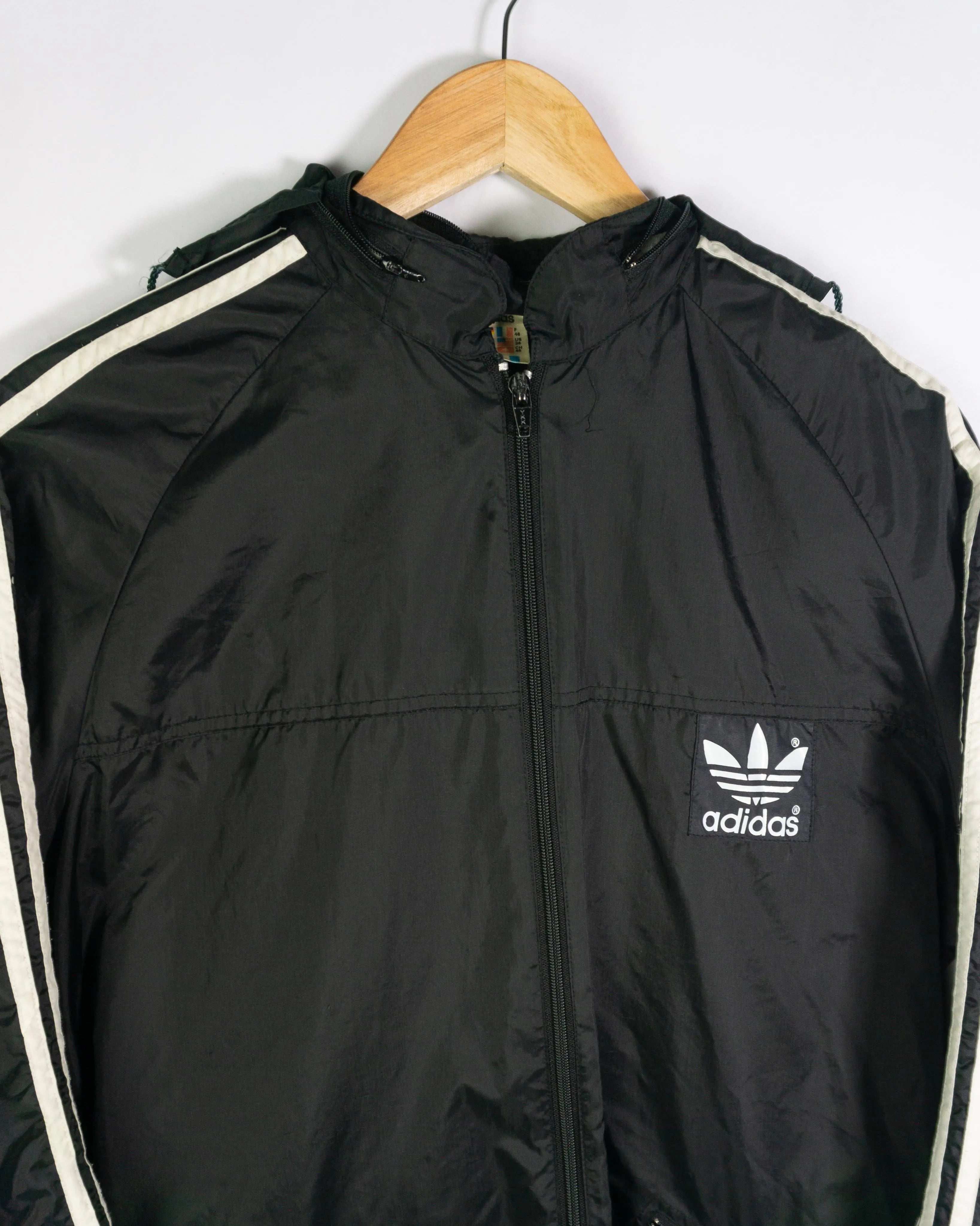Cortavientos Adidas vintage 90s negro L