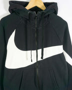 Sudadera con cremallera Nike negro/blanco M