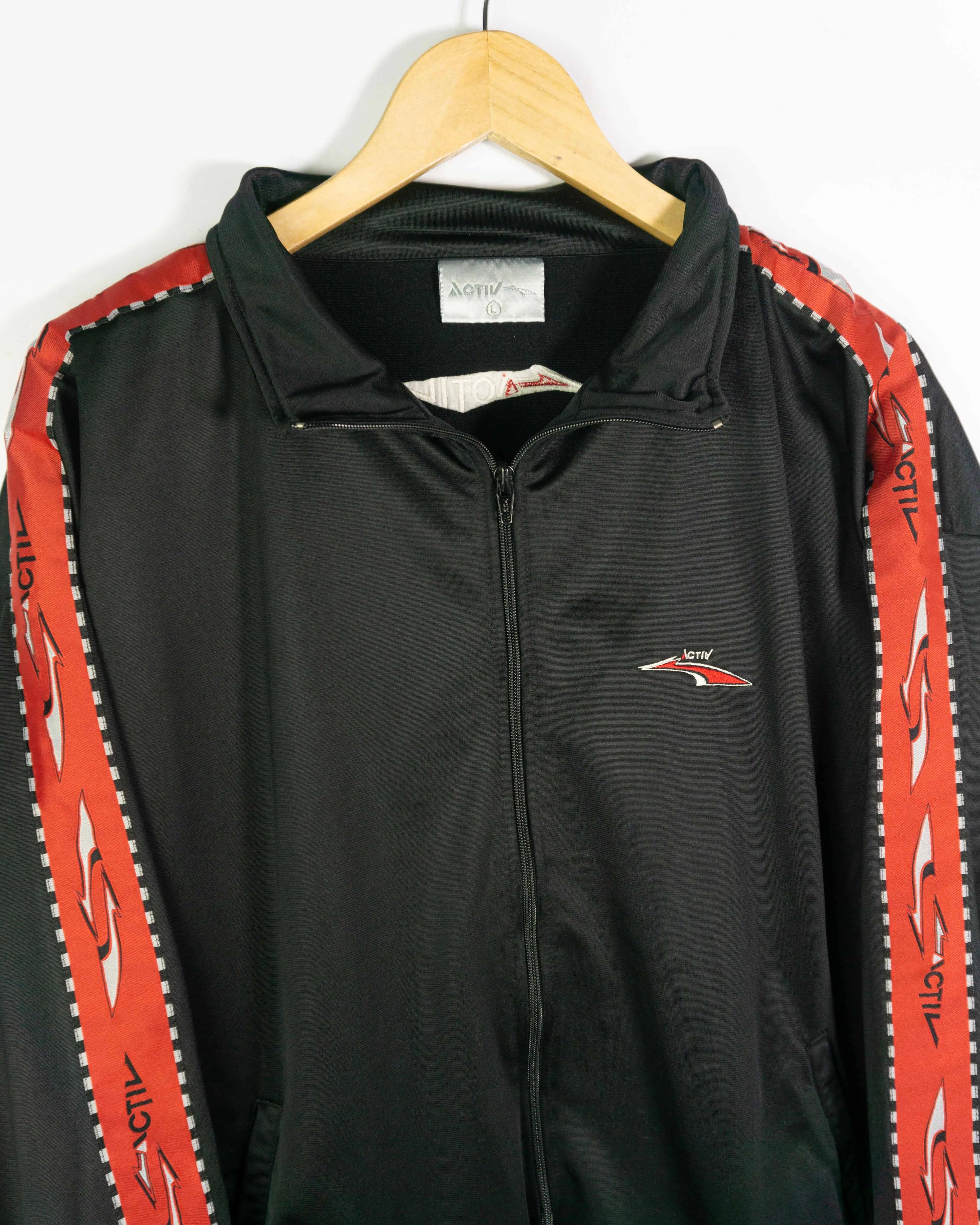 Chaqueta deportiva Activ negro/rojo L