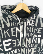 Sudadera con cremallera estampada Nike gris/negro M