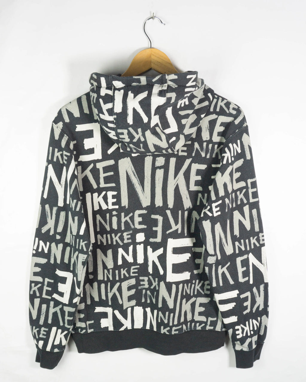 Sudadera con cremallera estampada Nike gris/negro M