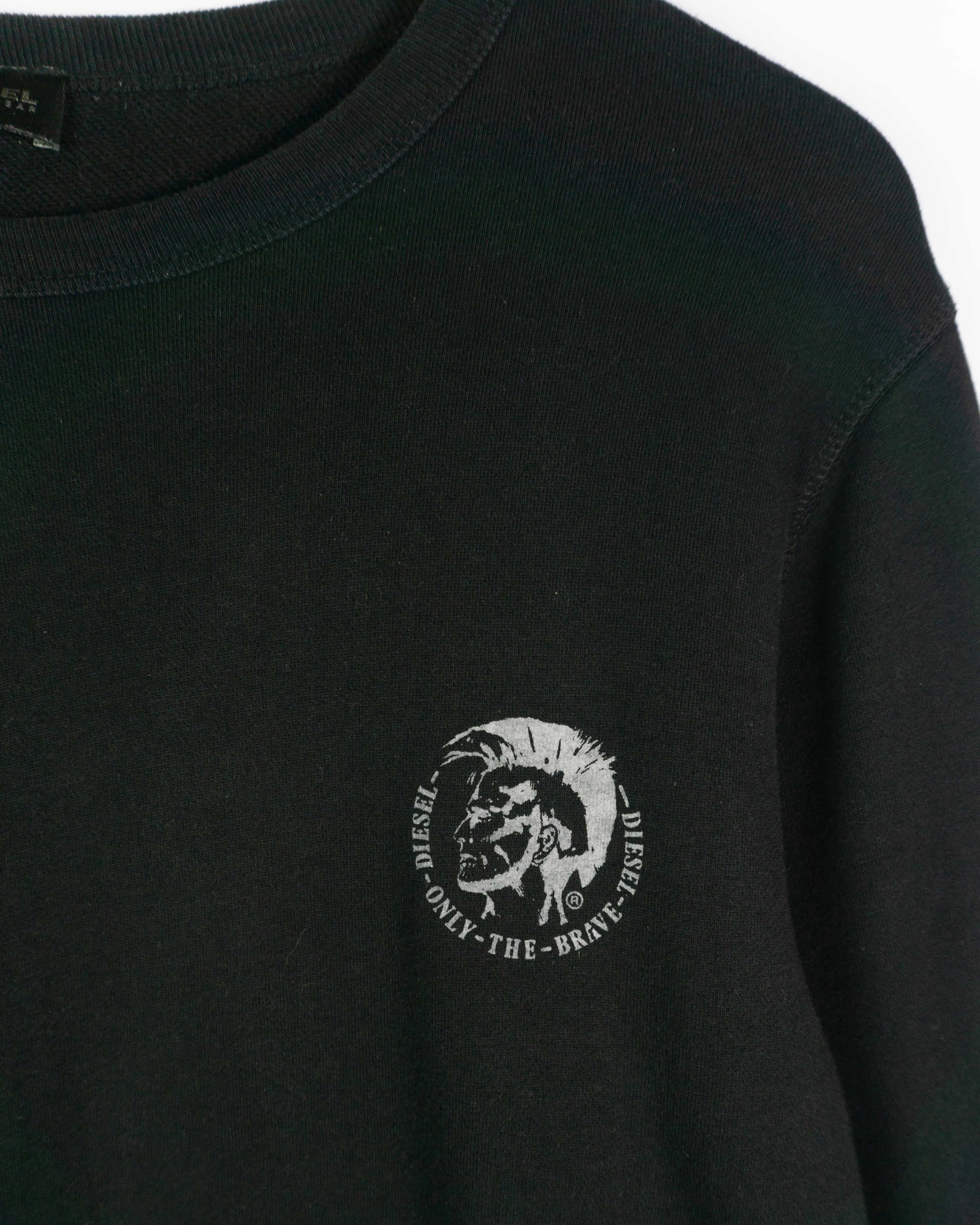 Sudadera negra Diesel negra M