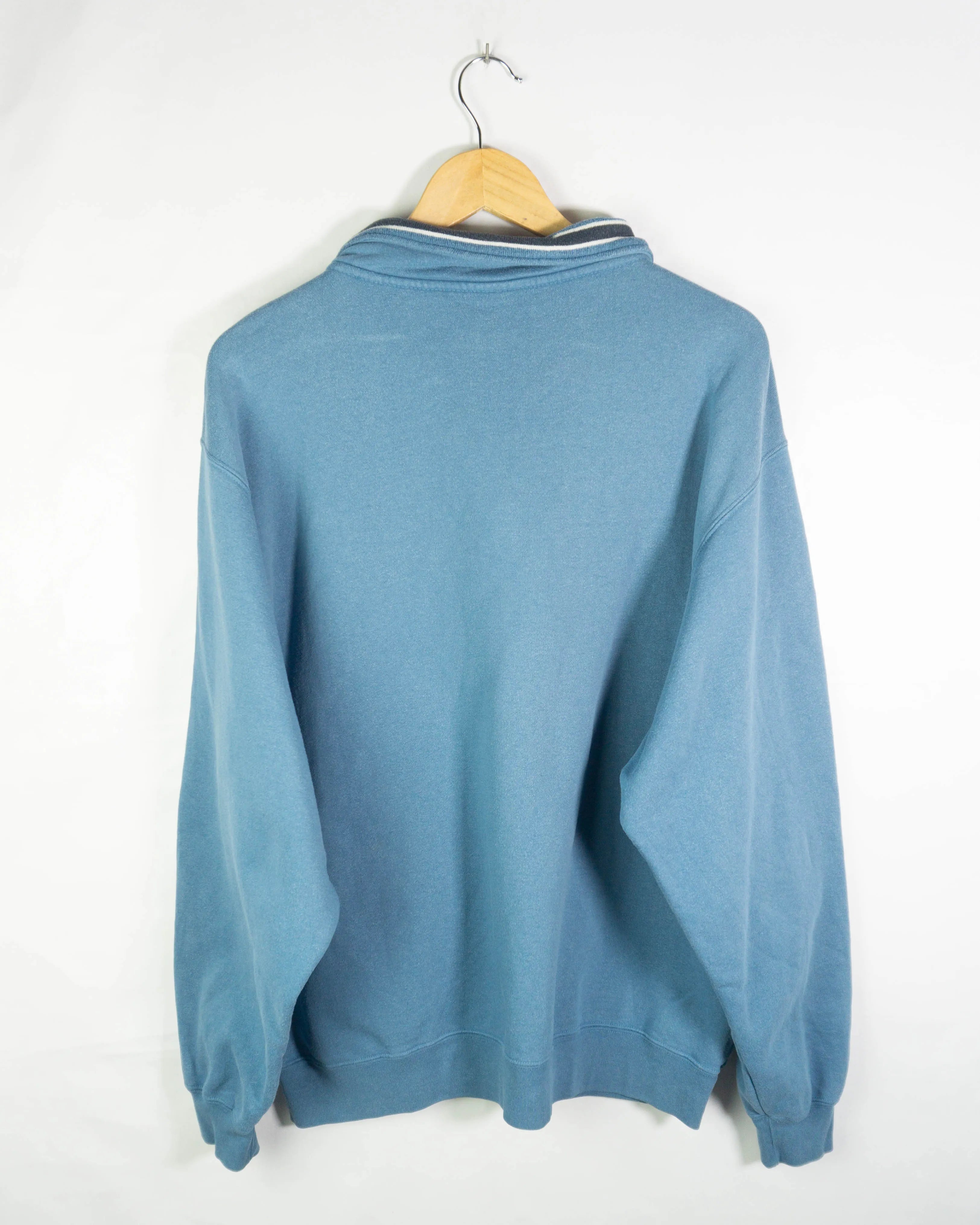 Sudadera 1/4 zip Reebok vintage azul claro XL