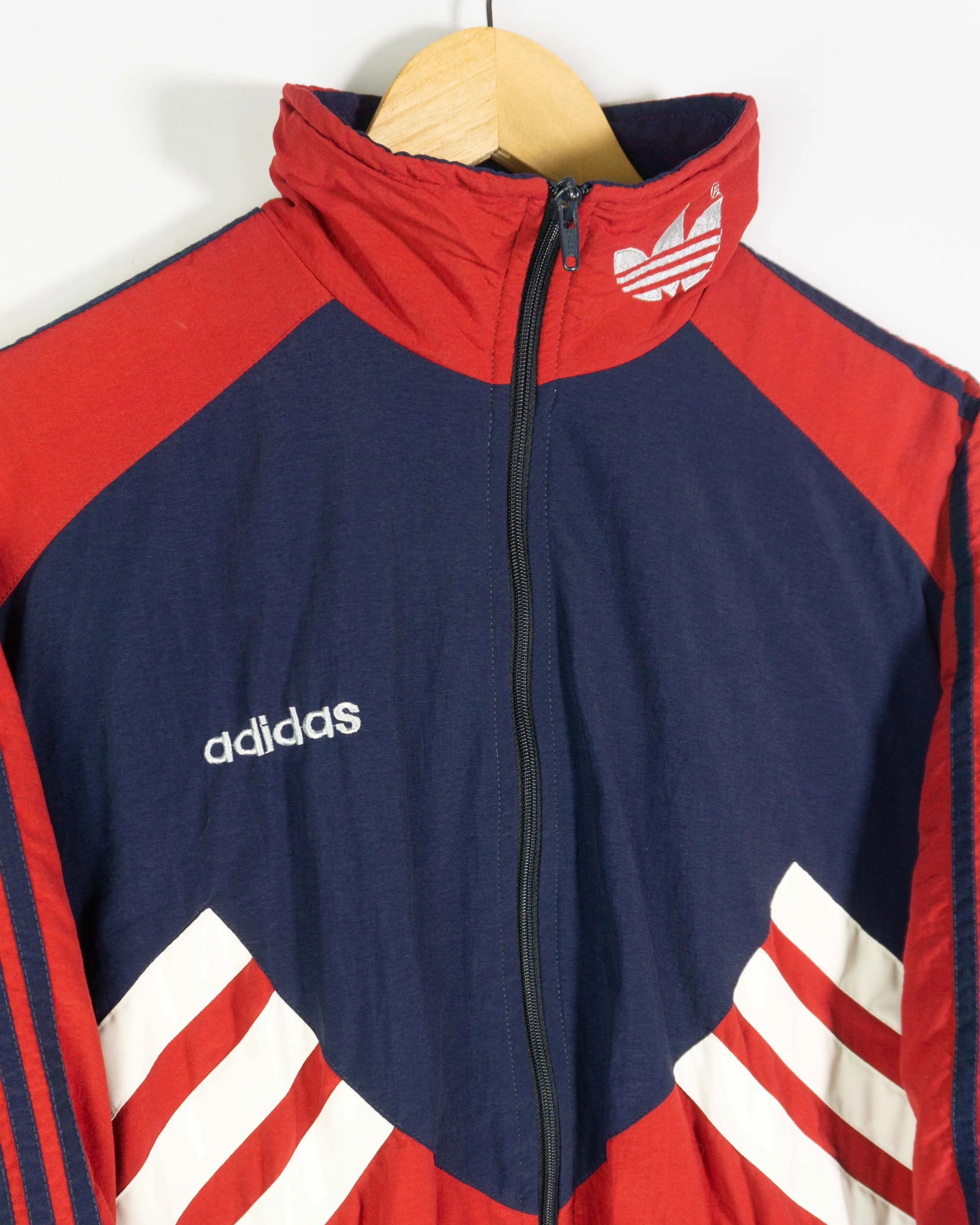 Chandal completo Adidas azul marino/rojo XS