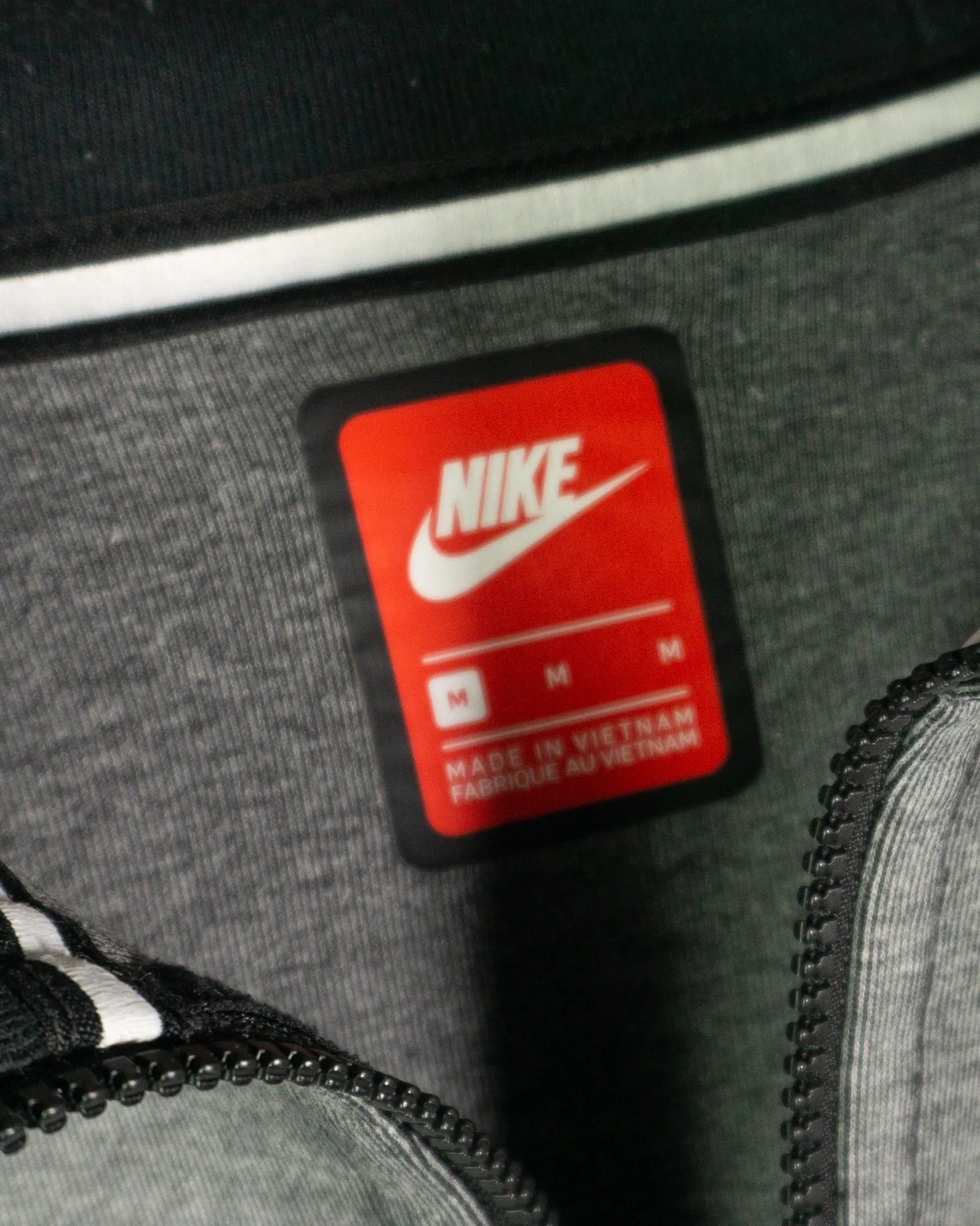 Sudadera con cremallera Nike tech gris M