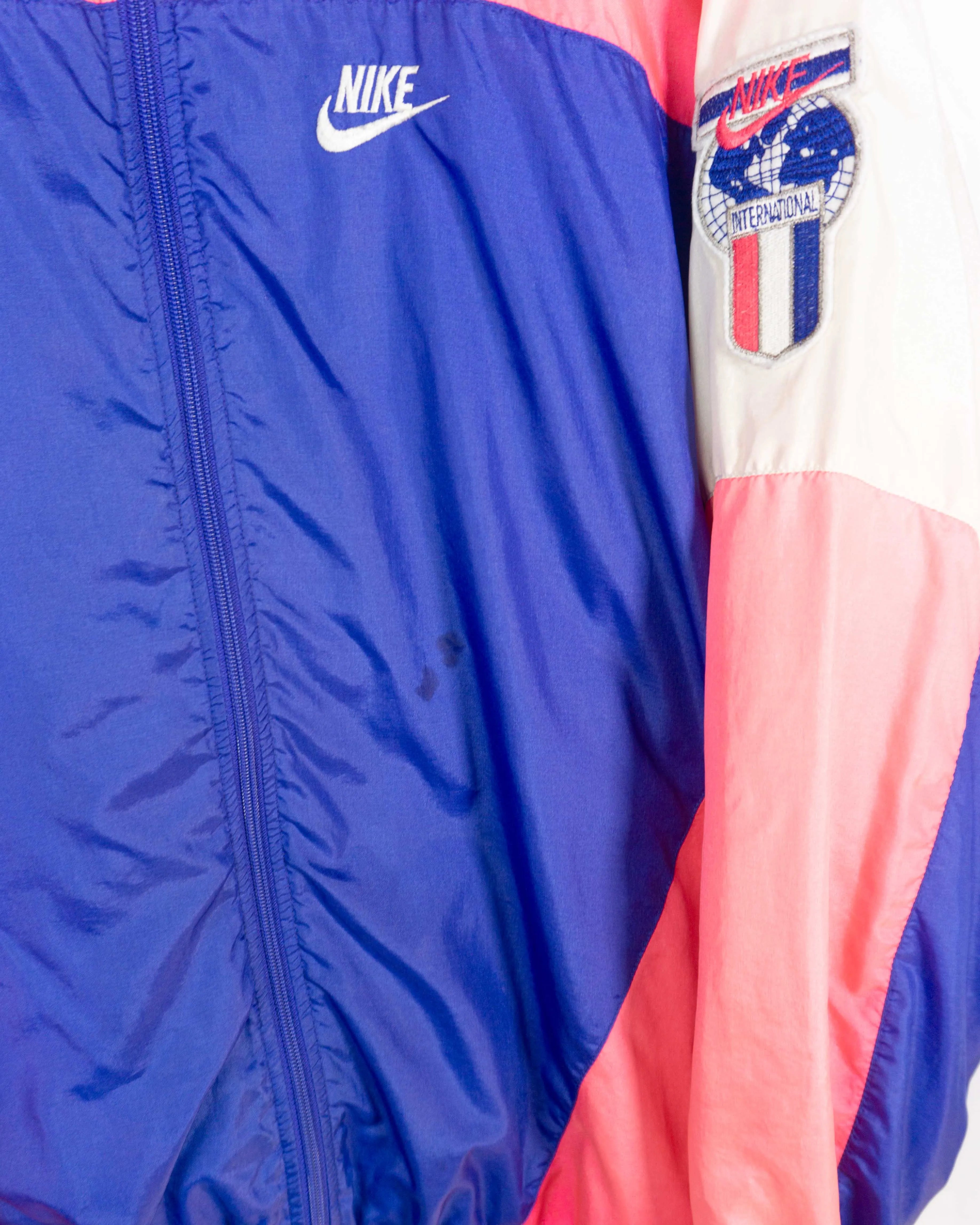 Chaqueta deportiva Nike vintage 80s morado/rosa L