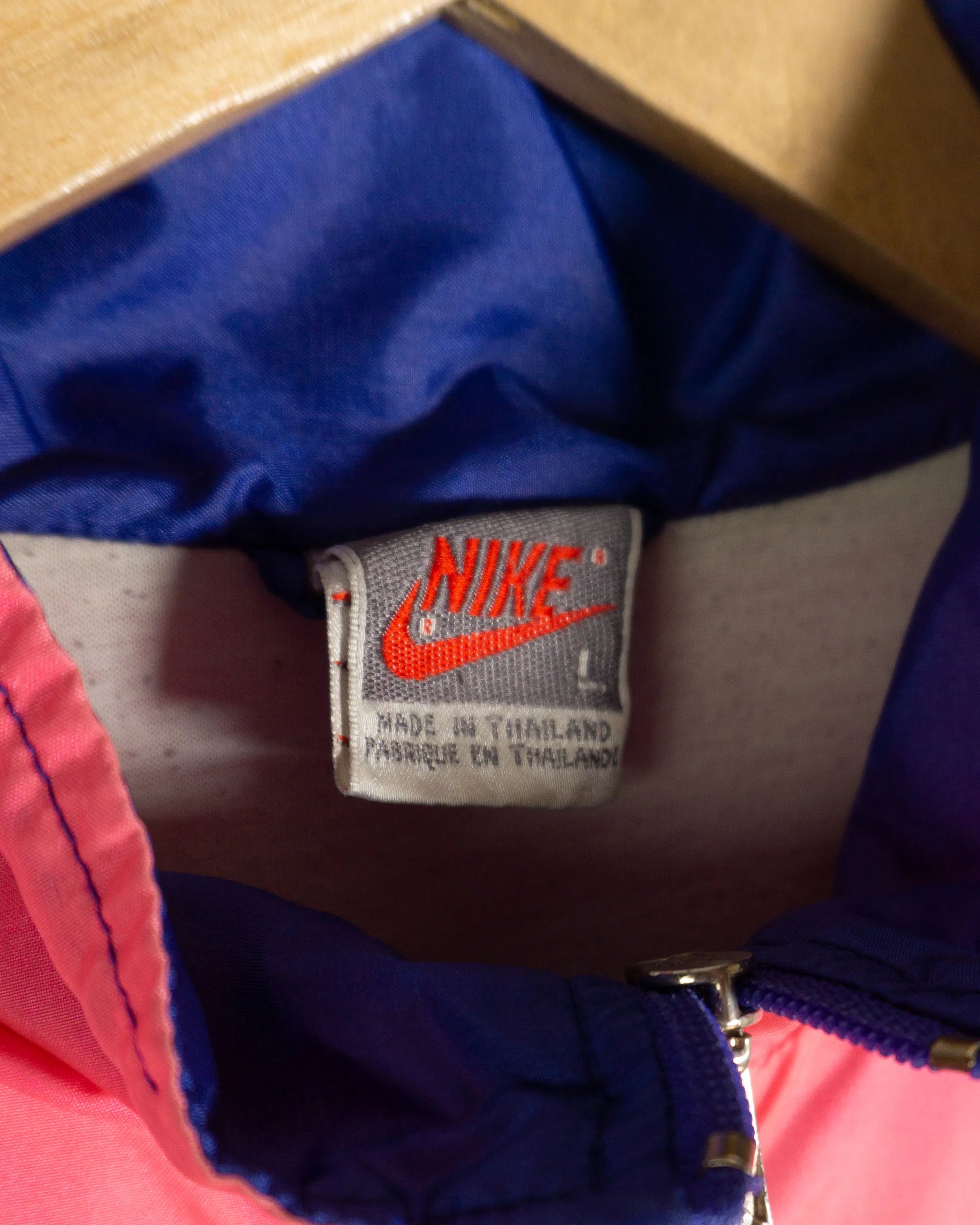 Chaqueta deportiva Nike vintage 80s morado/rosa L