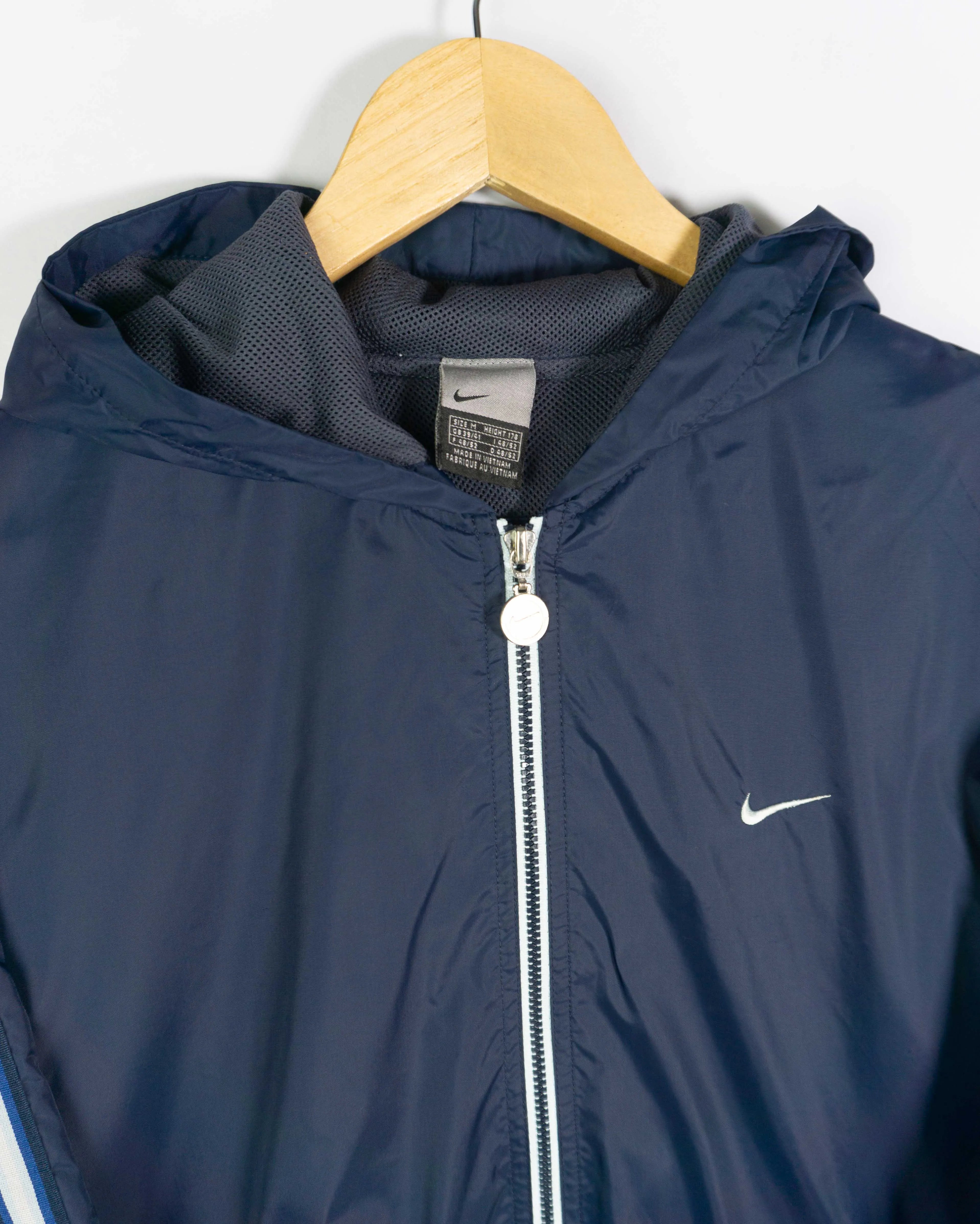 Chaqueta cortavientos Nike vintage 00s azul marino L