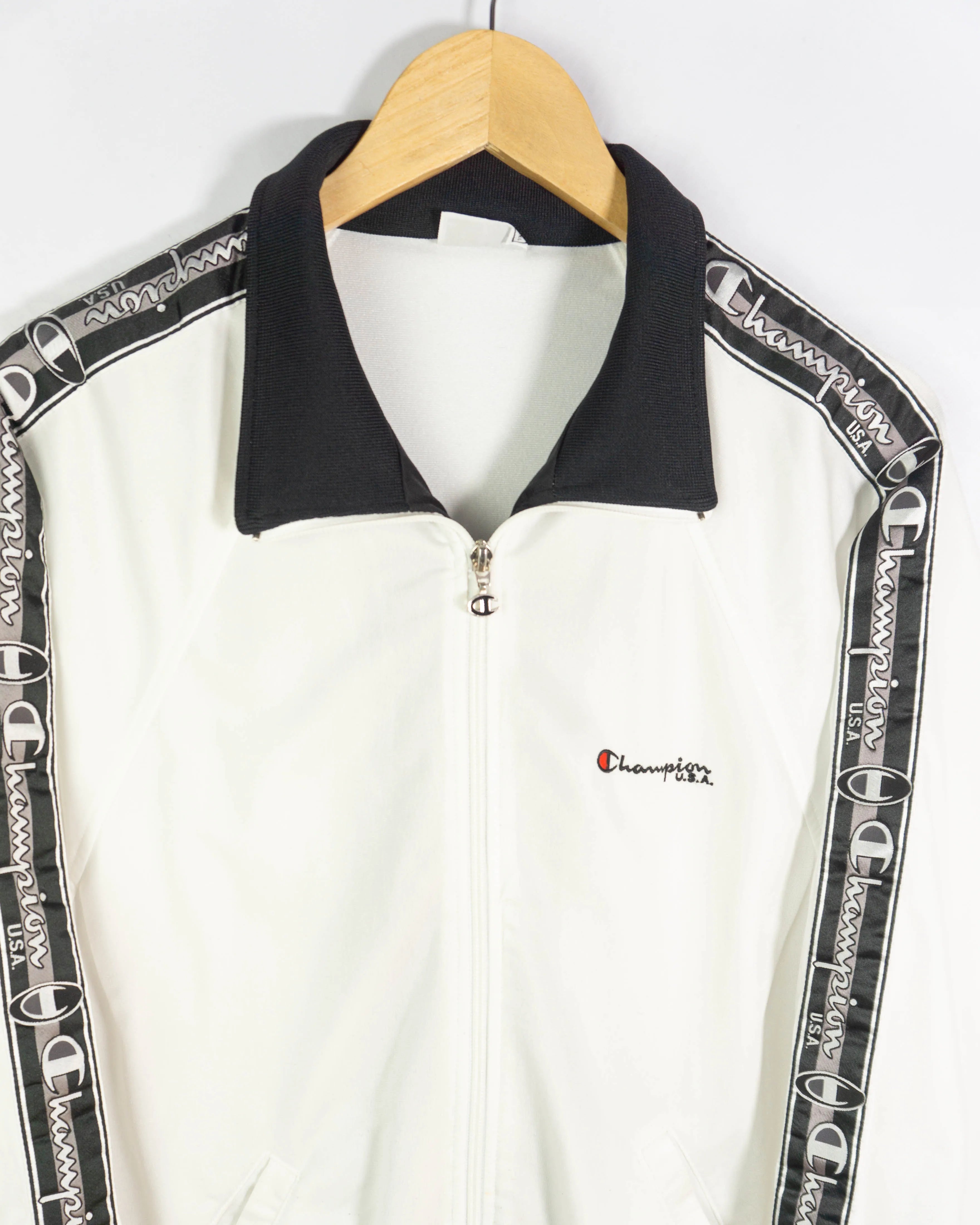 Chaqueta deportiva Champion vintage blanca L