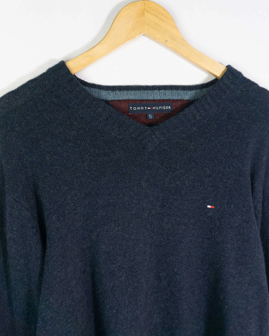 Jersey de lana Tommy Hilfiger azul marino XL