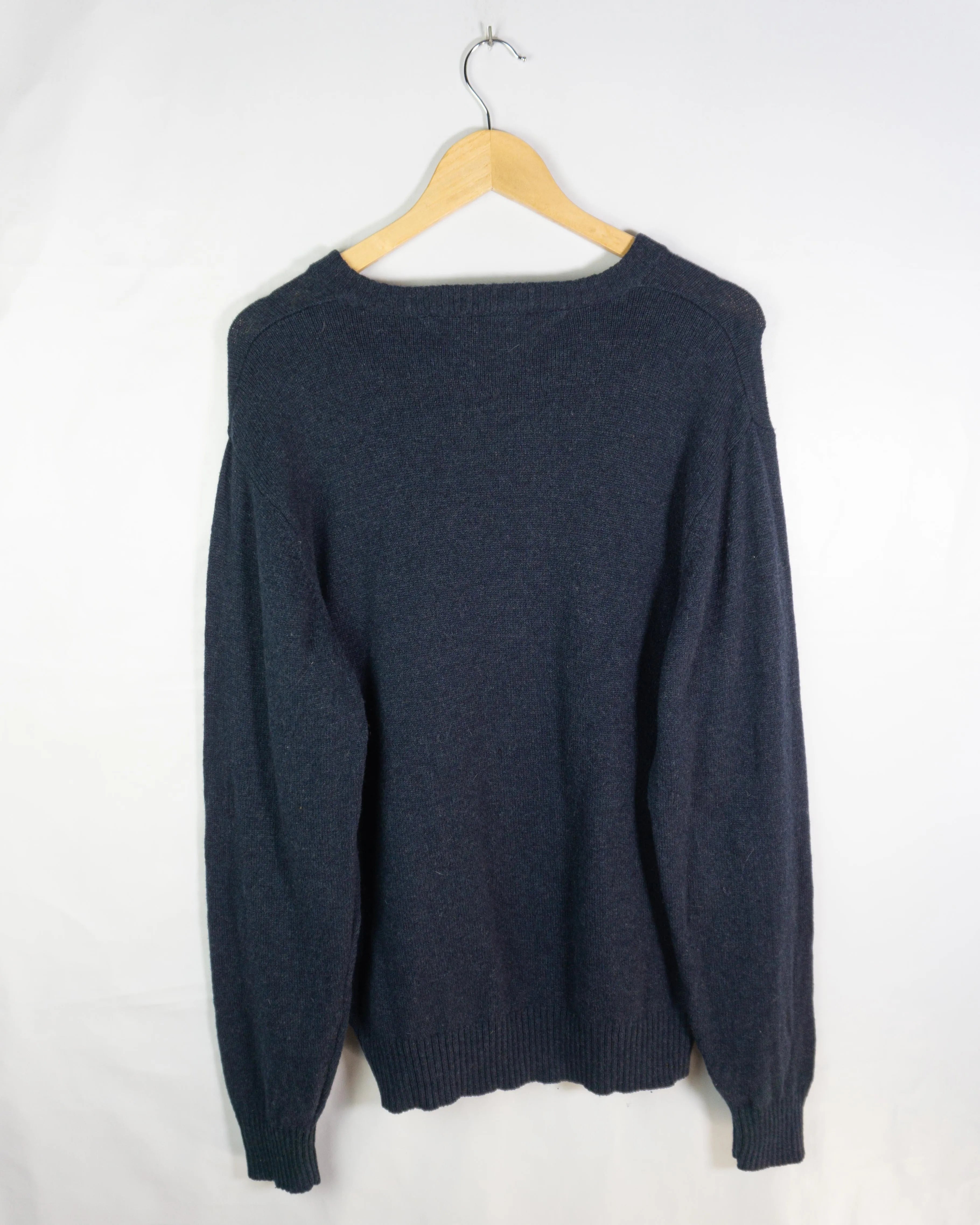 Jersey de lana Tommy Hilfiger azul marino XL