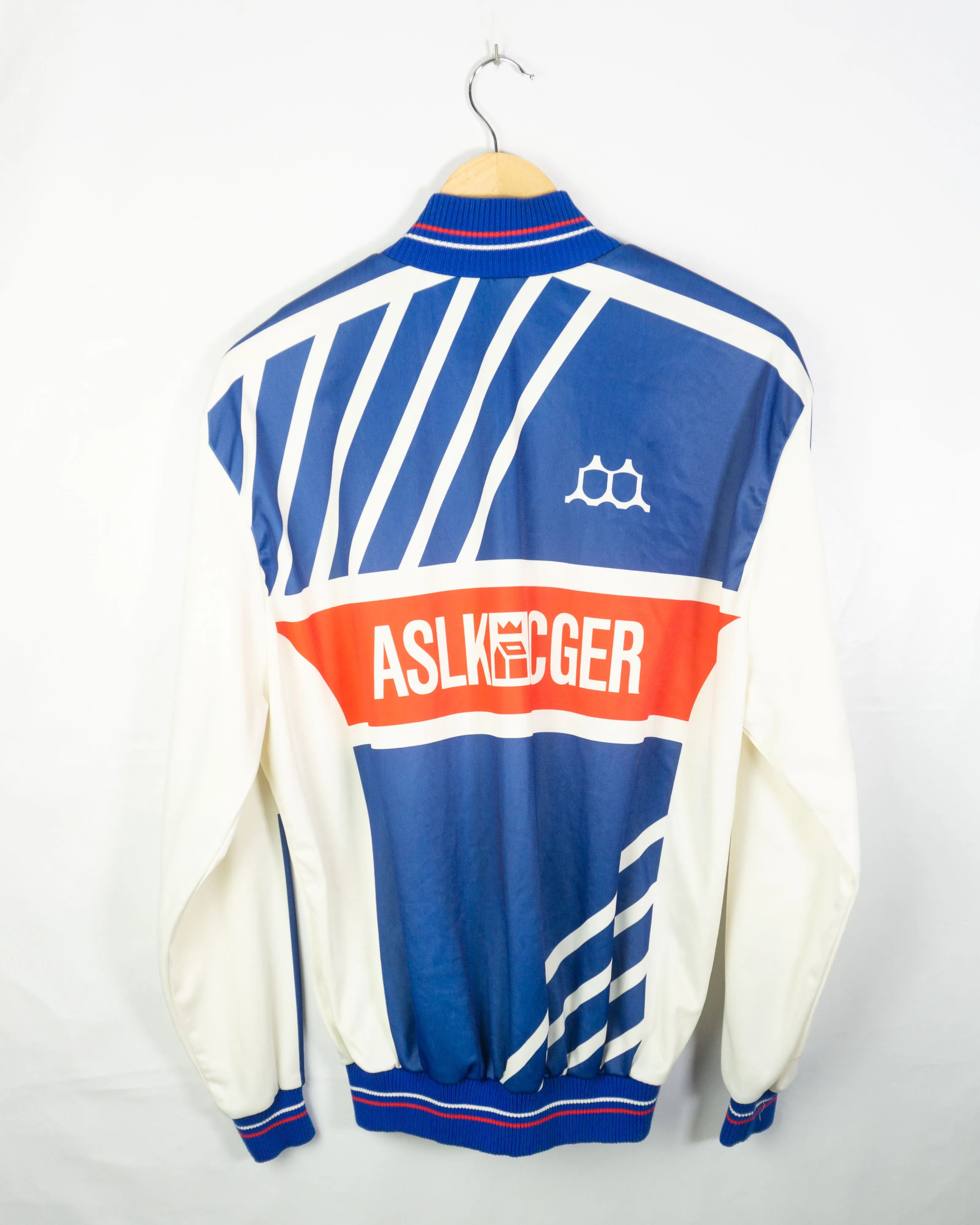 Chaqueta deportiva ciclista vintage 00s azul/blanco/rojo M