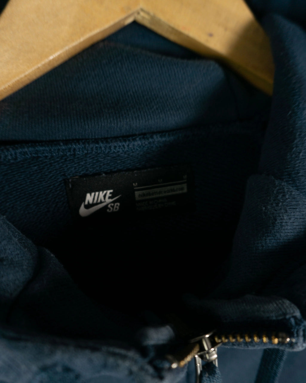 Sudadera con cremallera Nike SB azul marino M