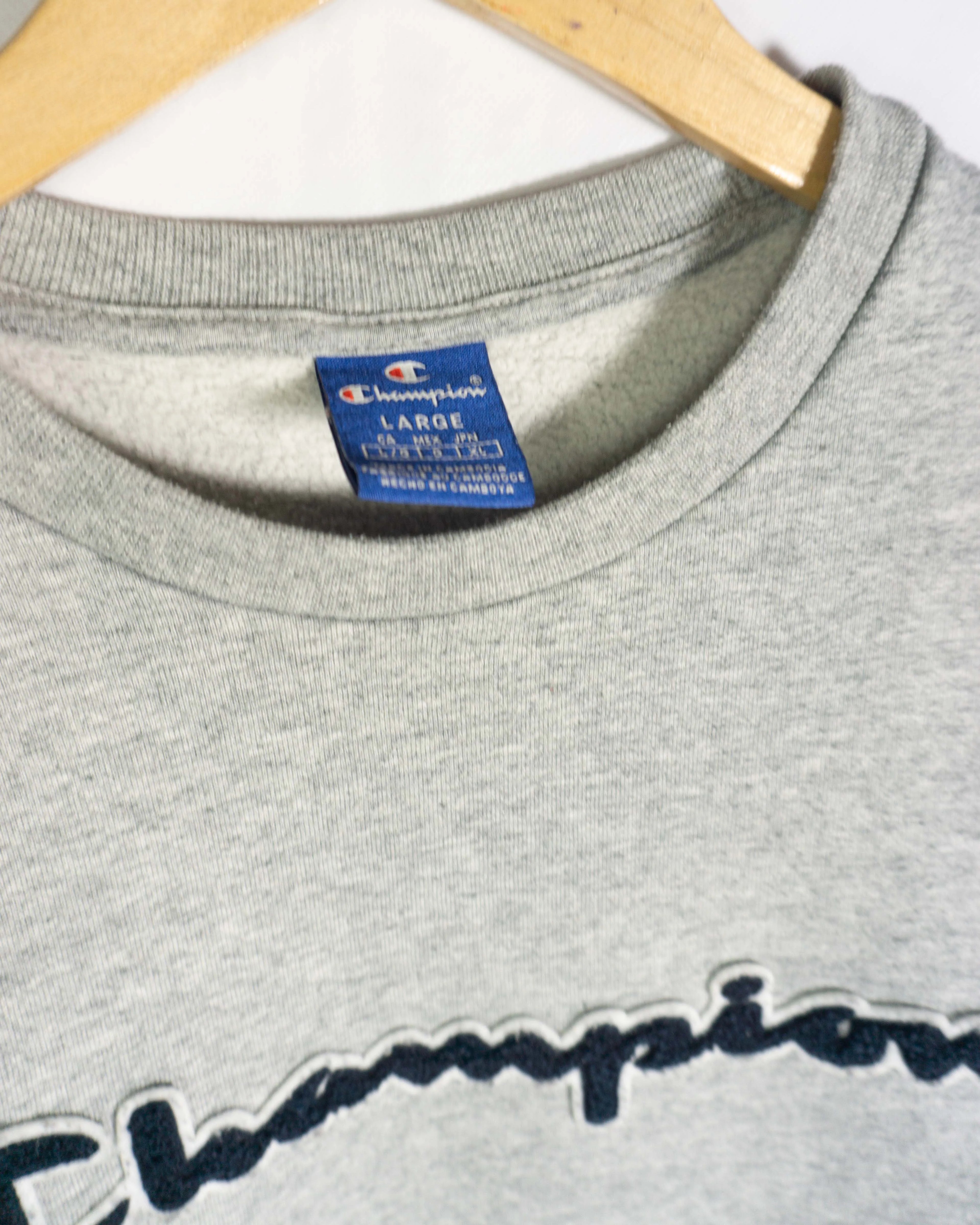 Sudadera bordado Champion gris M